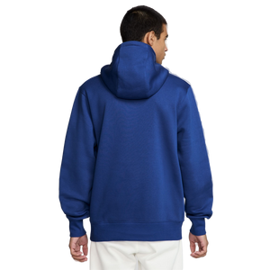 Nike Men's Club Pull-Over Fleece Hoodie-Blue