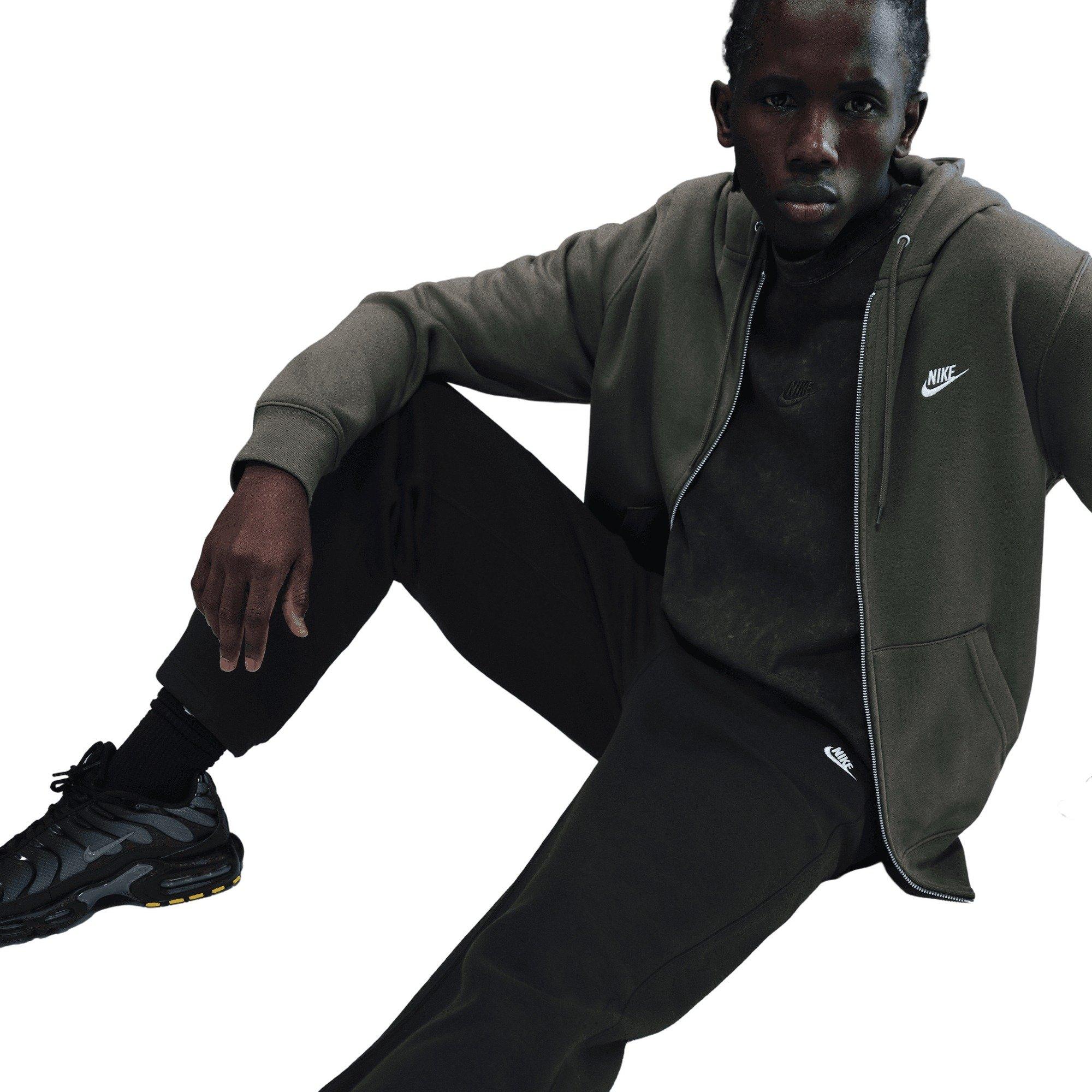 Nike Men's Club Fleece Bungee Pants - BLACK Thumbnail View 5