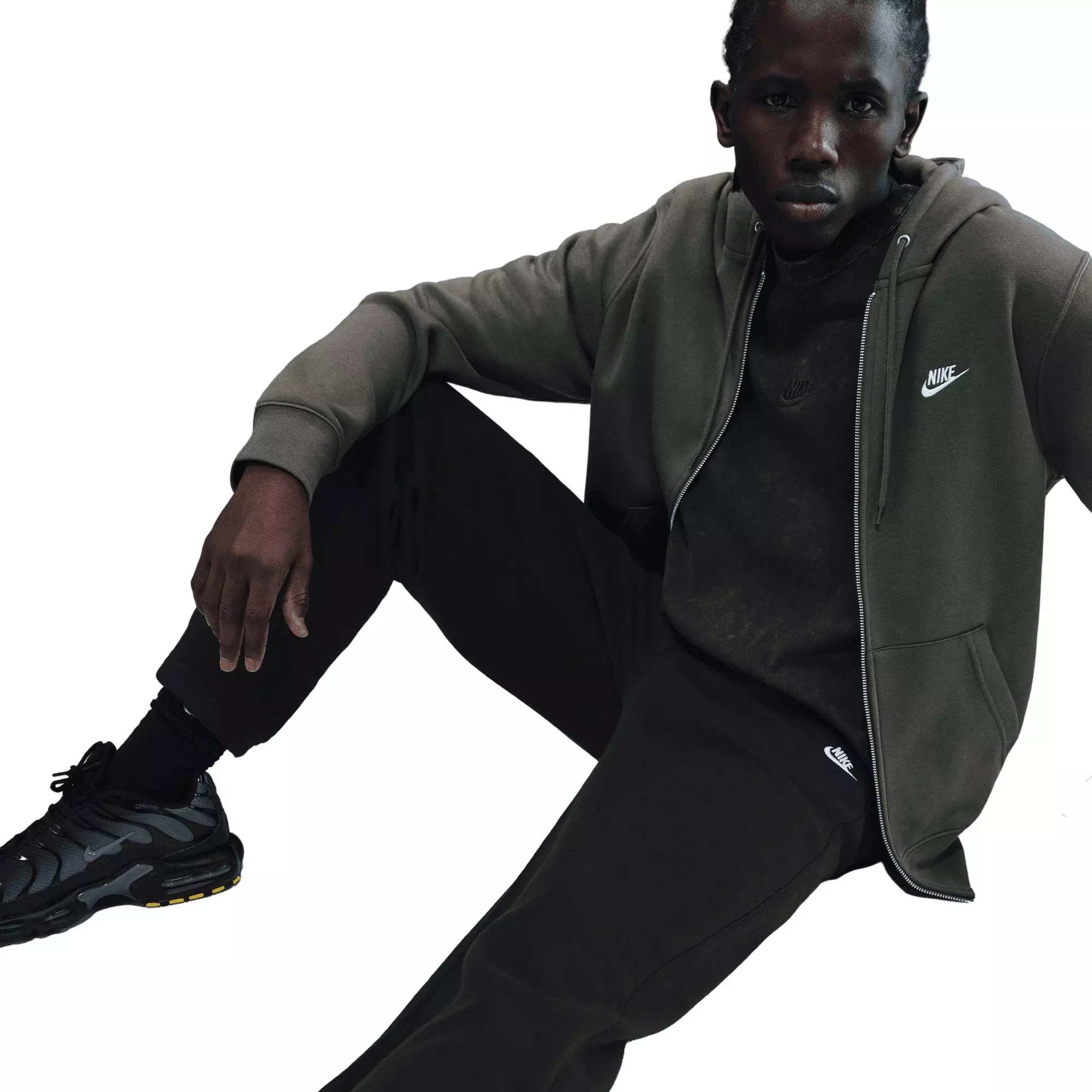 Nike Men's Club Fleece Bungee Pants - BLACK