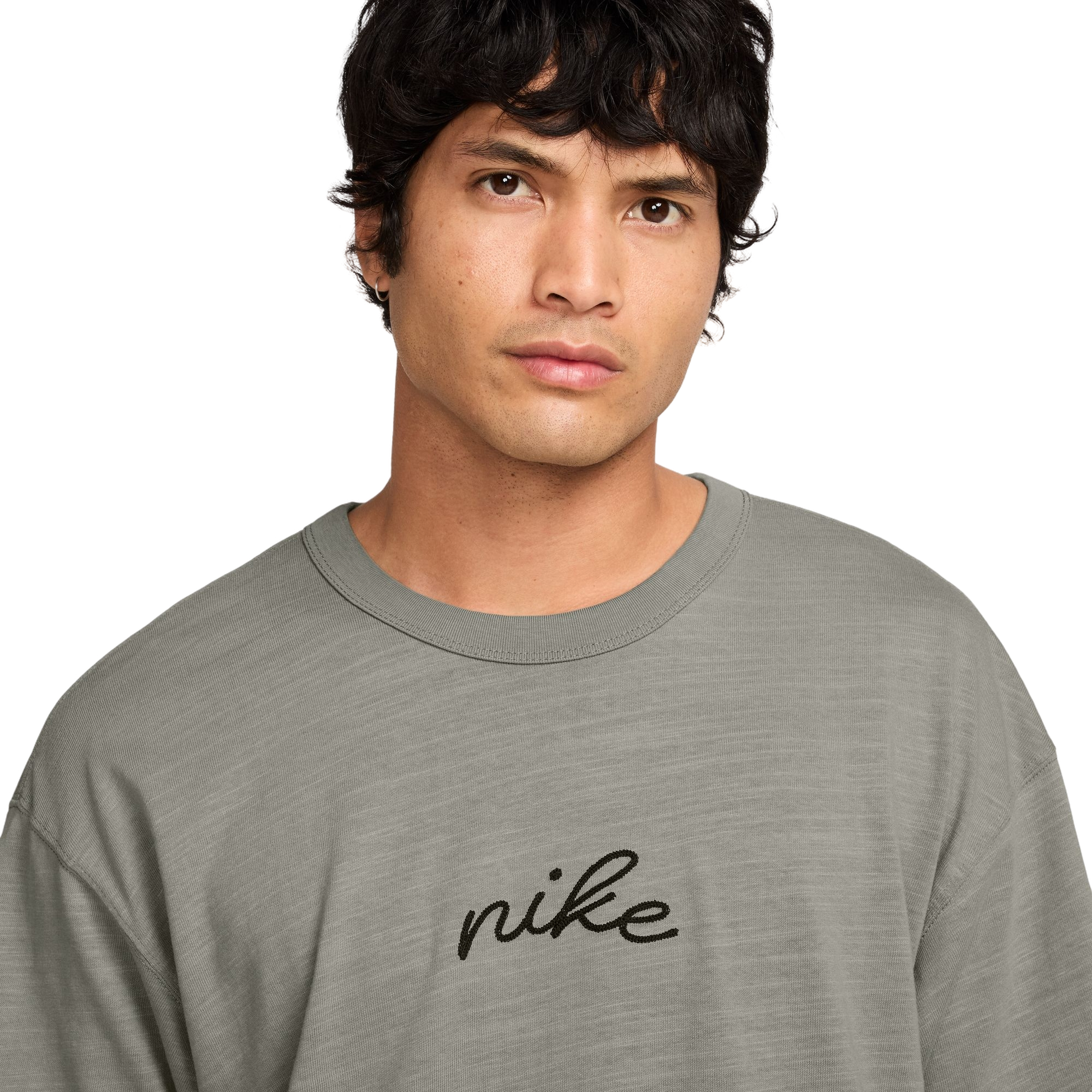Nike Men's Sportswear Premium Essentials Tee - OLIVE Thumbnail View 3