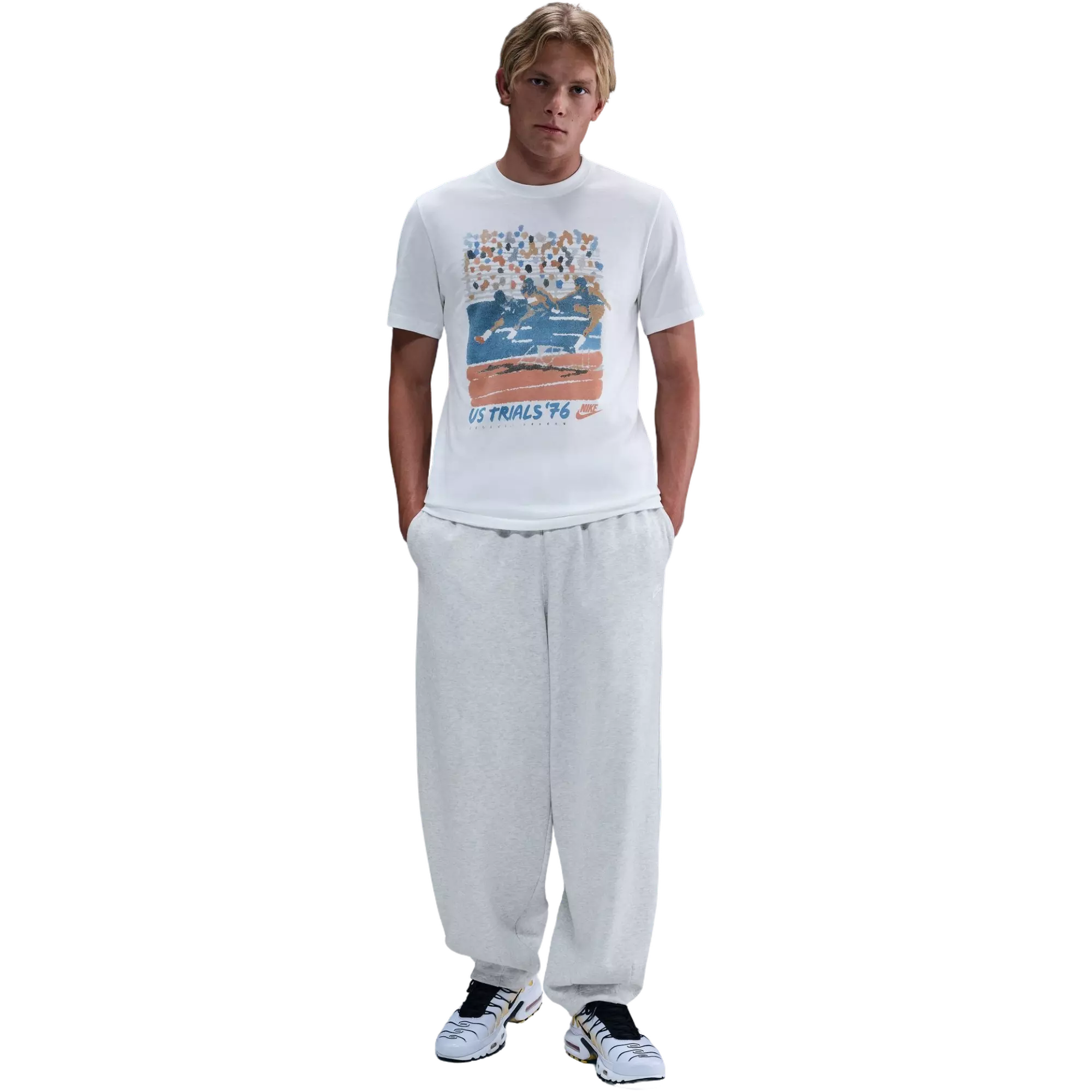 Nike Men's Sportswear US '76 Tee - White - WHITE