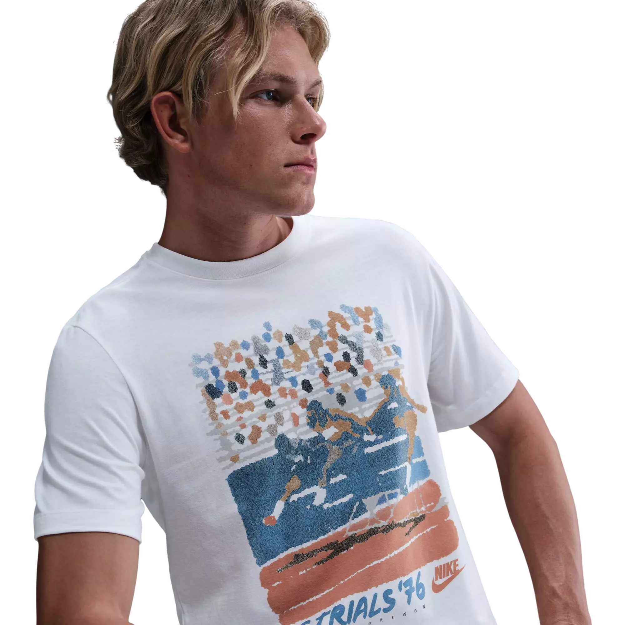 Nike Men's Sportswear US '76 Tee - White - WHITE