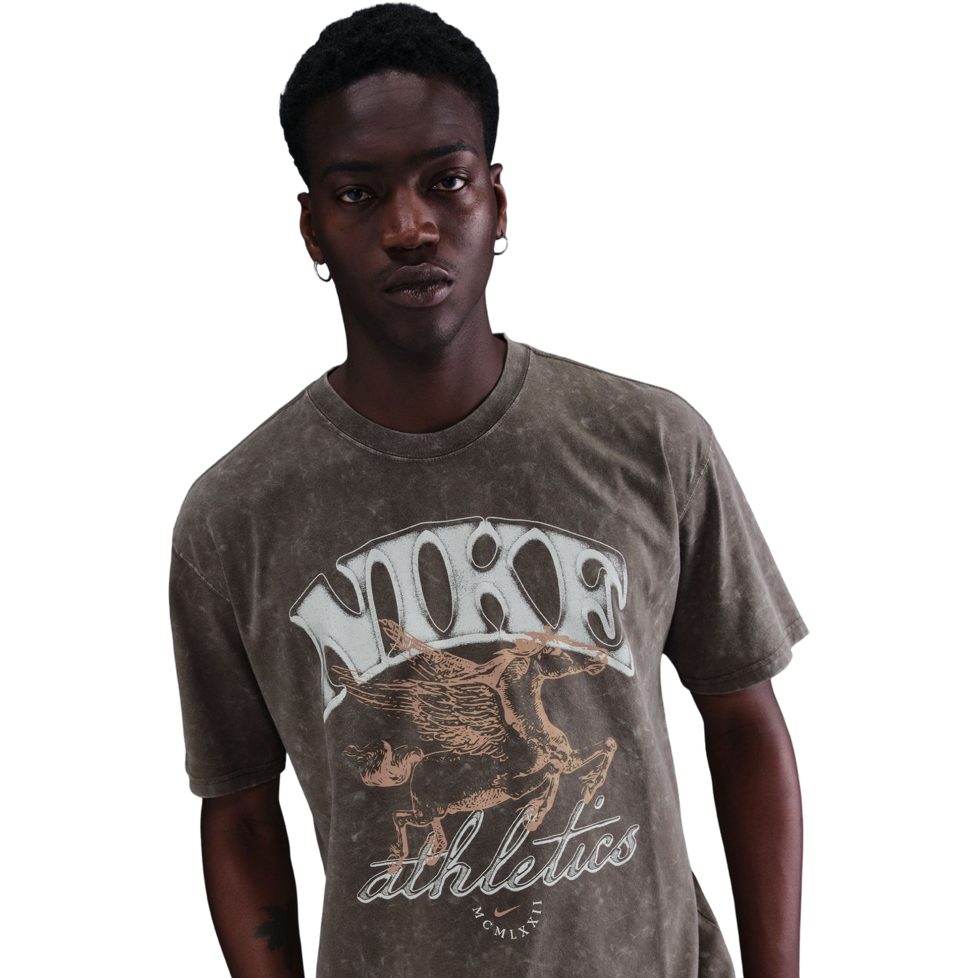 Nike Men's Sportswear Max90 Tee - BROWN Thumbnail View 3