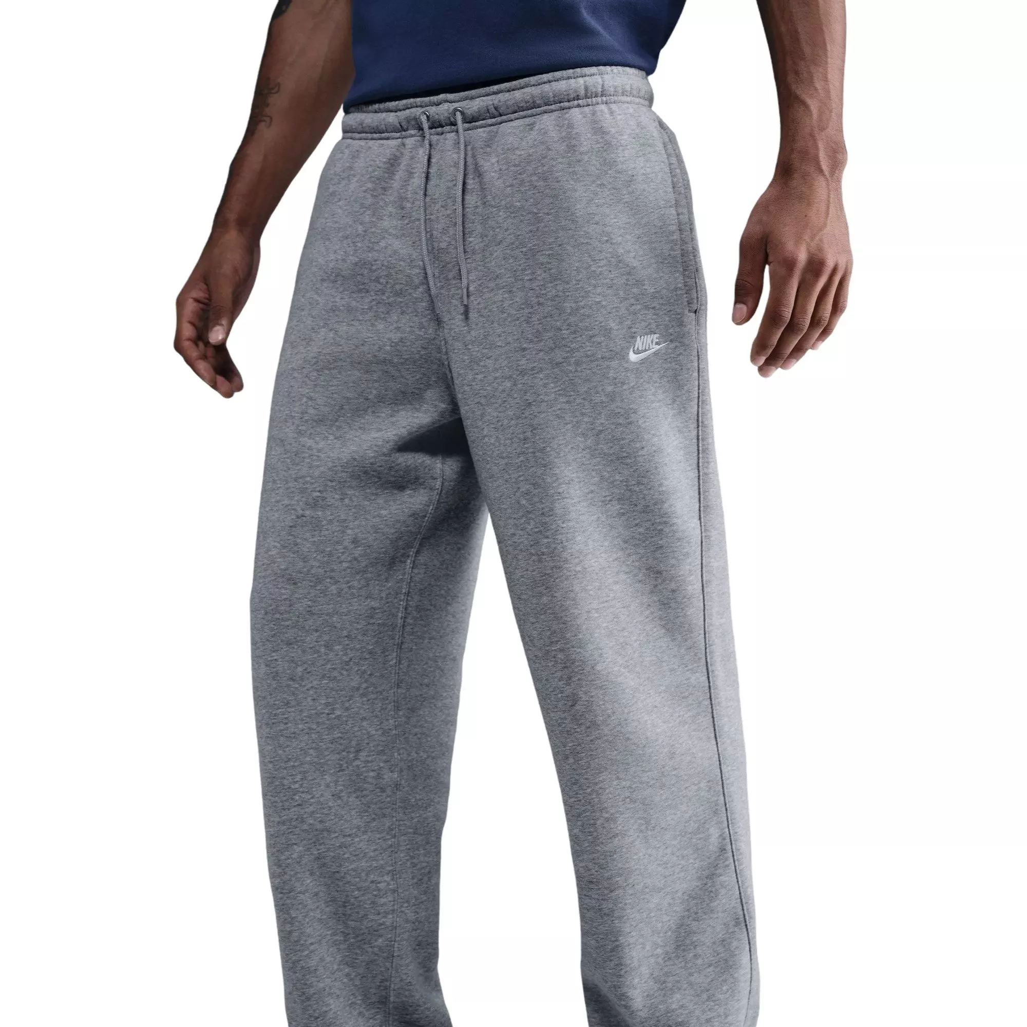 Nike Men's Club Fleece Bungee Pants - Grey - GREY
