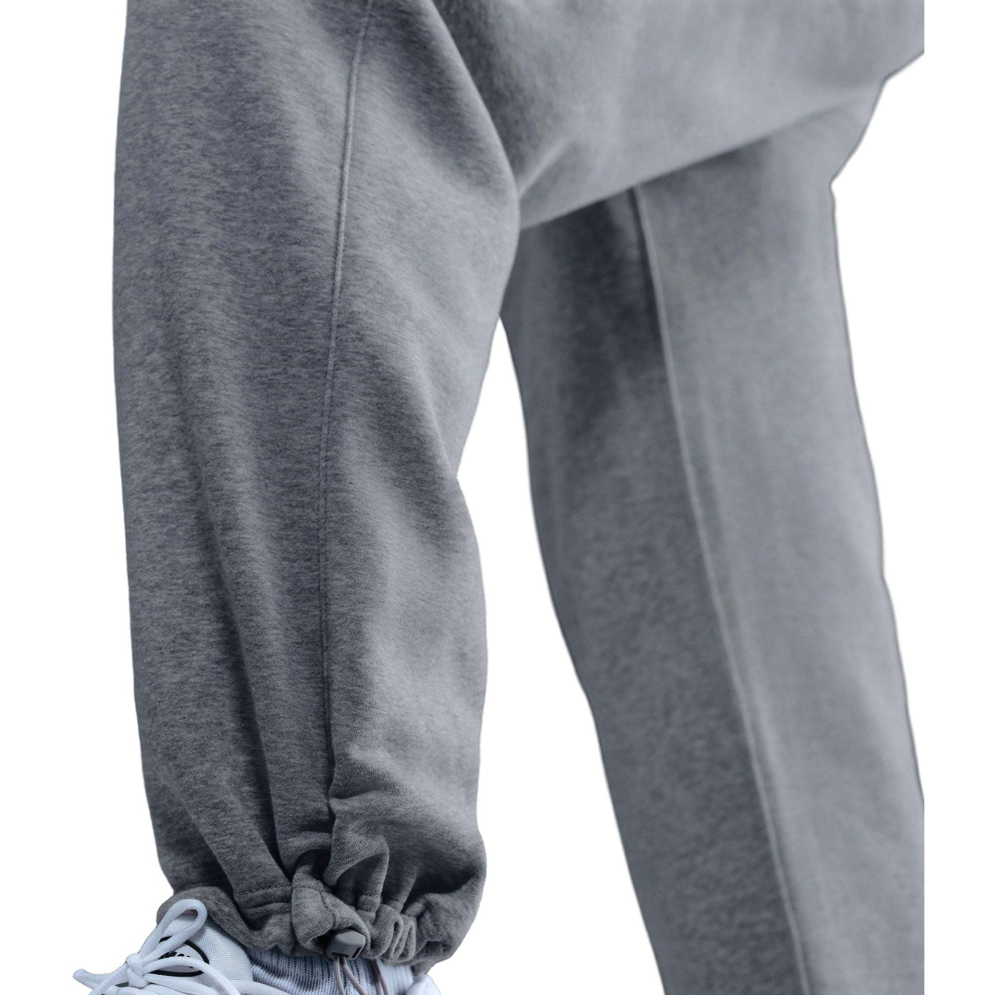 Nike Men's Club Fleece Bungee Pants - GREY Thumbnail View 5