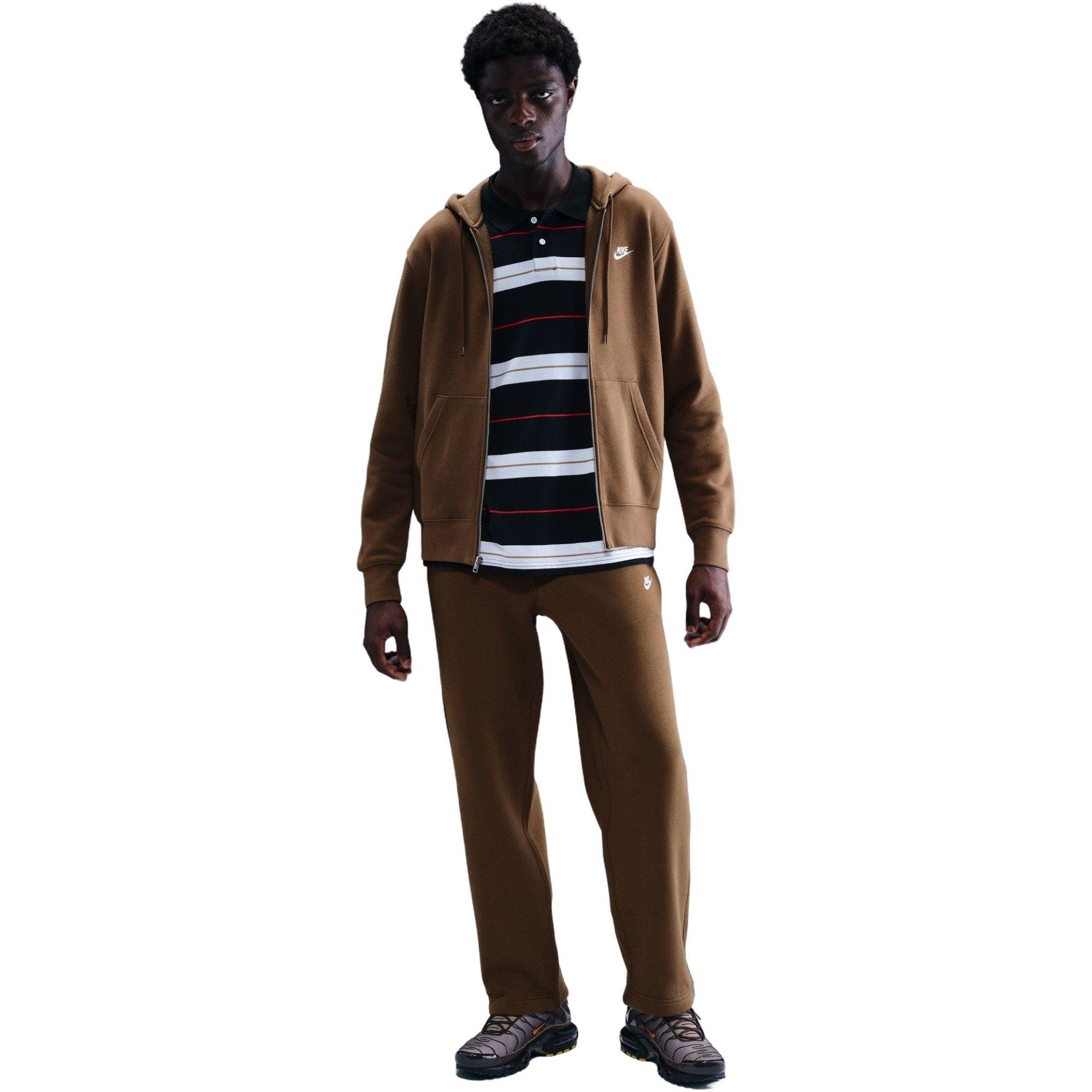 Nike Men's Club Fleece Bungee Pants - BROWN Thumbnail View 1
