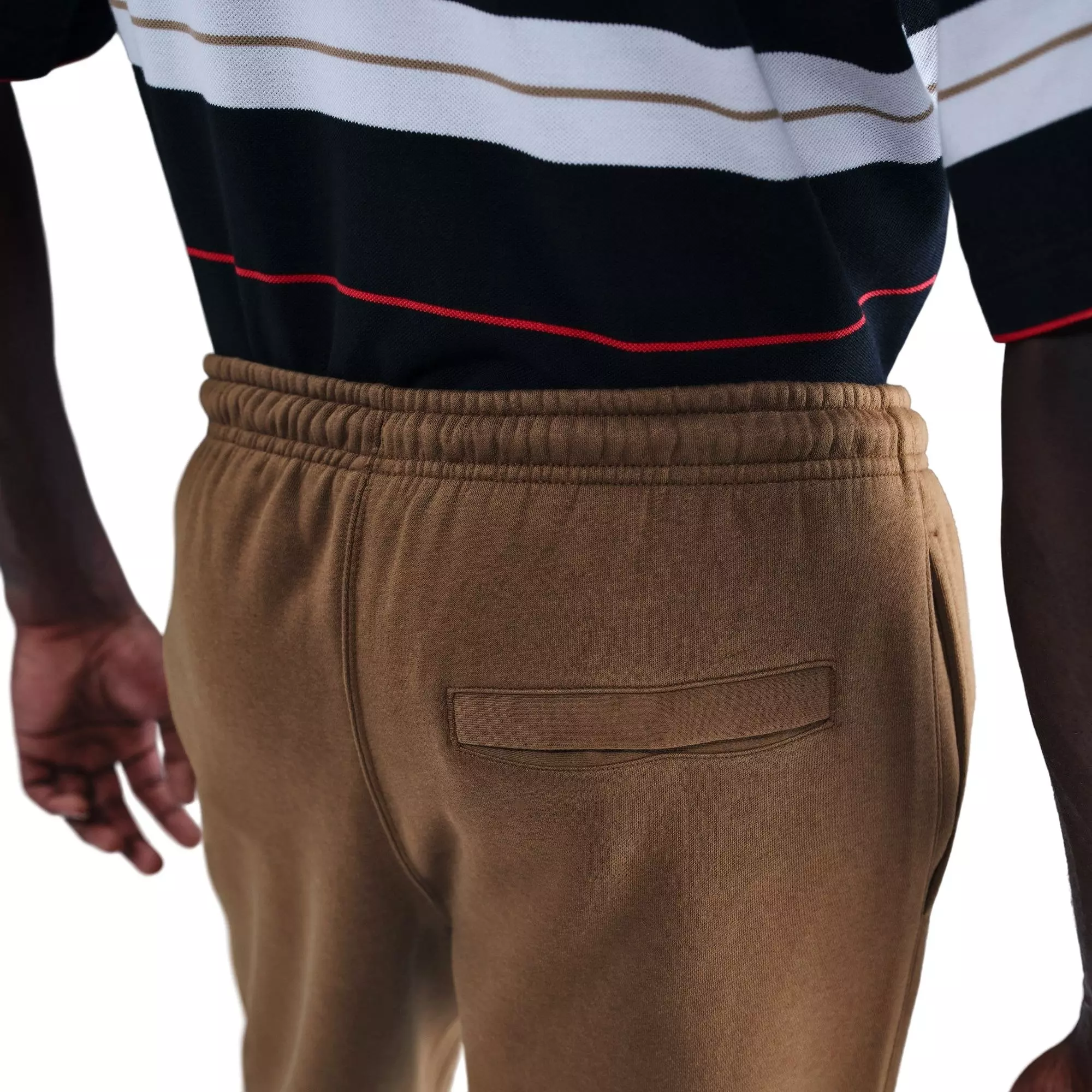 Nike Men's Club Fleece Bungee Pants - Brown - BROWN