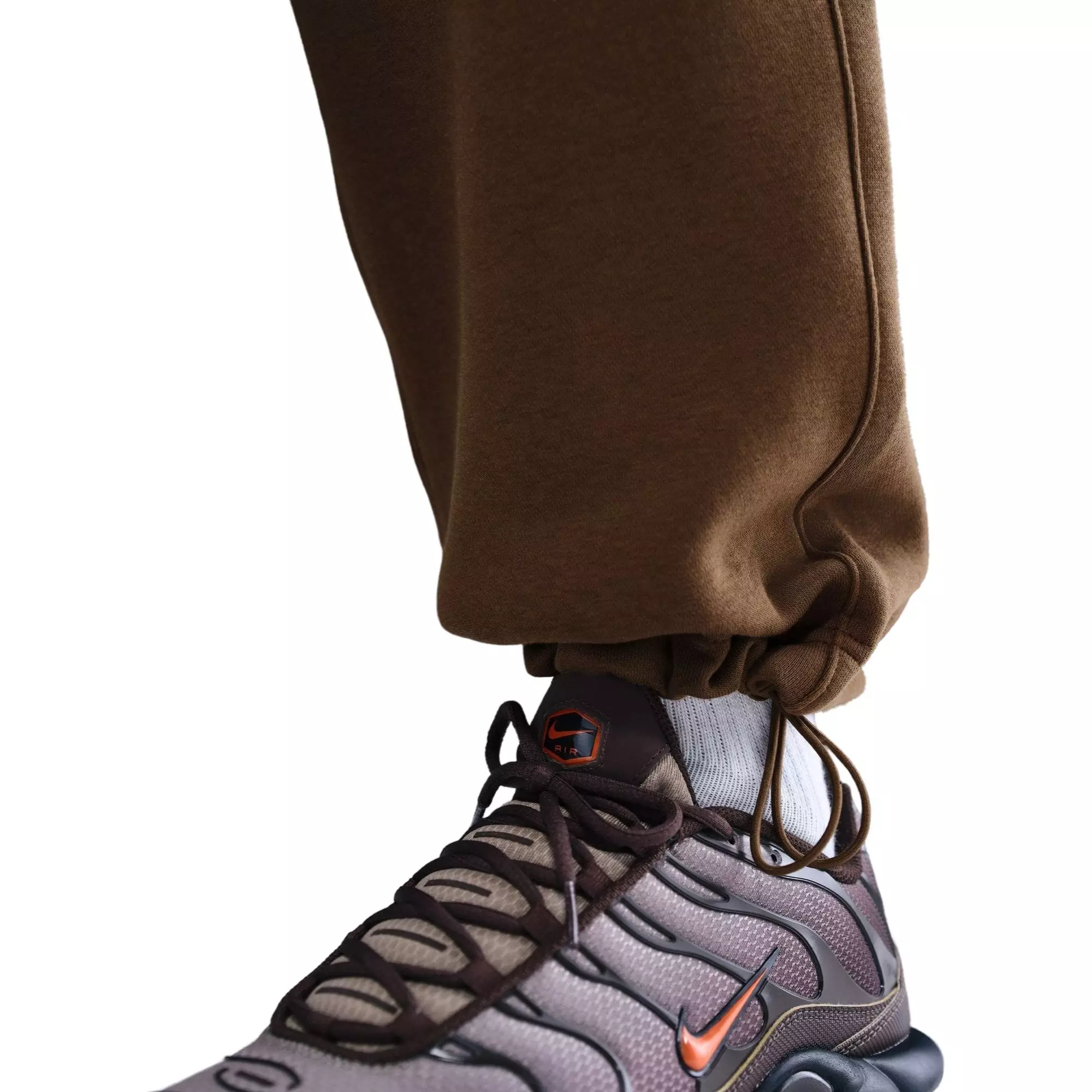 Nike Men's Club Fleece Bungee Pants - Brown - BROWN
