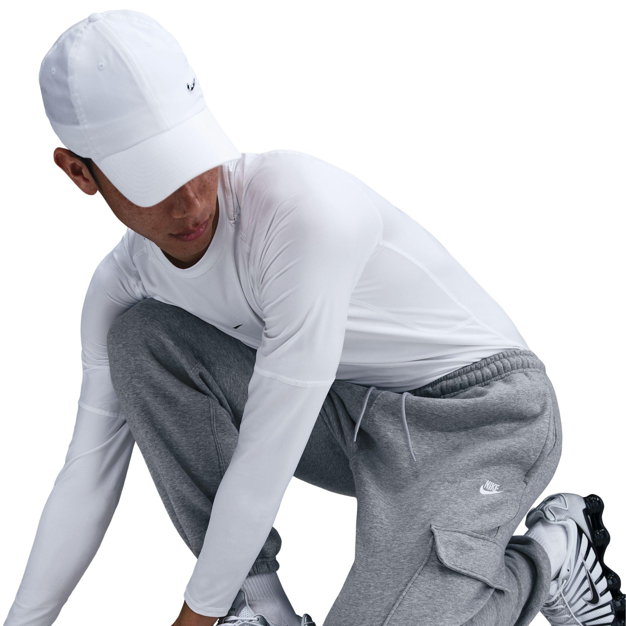 Nike Men's Club Fleece Cargo Pants - Grey - GREY Thumbnail View 5