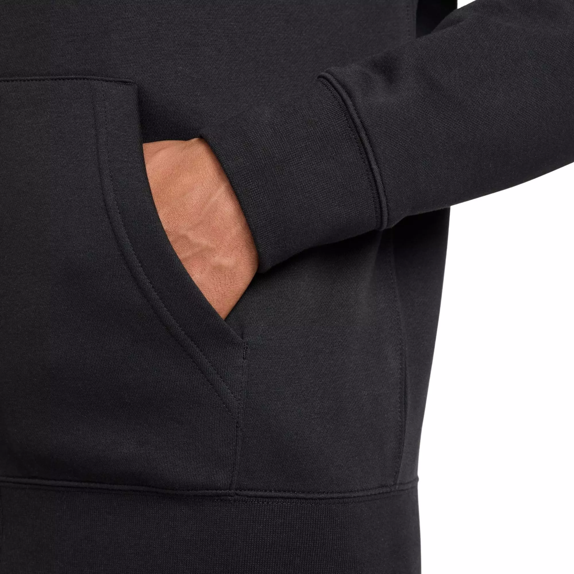 Nike Men's Club Full-Zip Fleece Jacket - BLACK