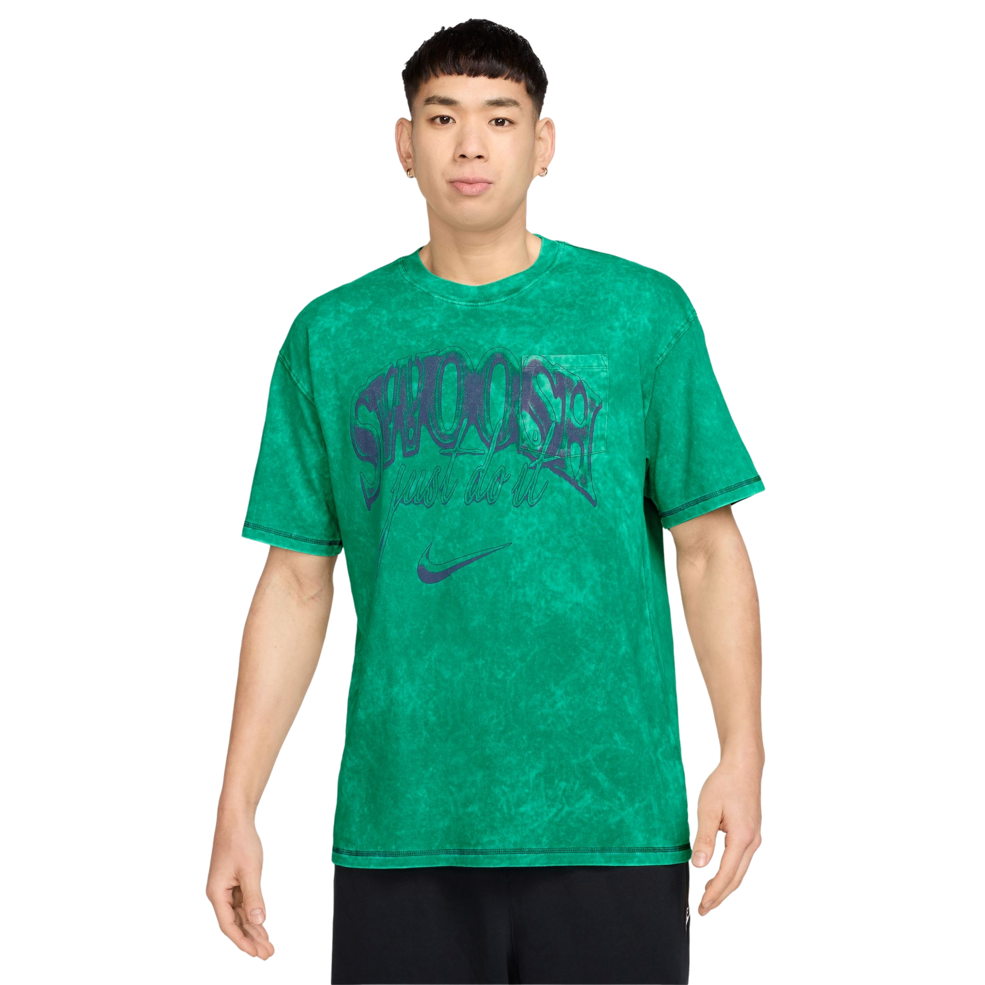 Nike Men's Max90 OC Pocket Vintage Swoosh Tee - Stadium Green - GREEN Thumbnail View 1