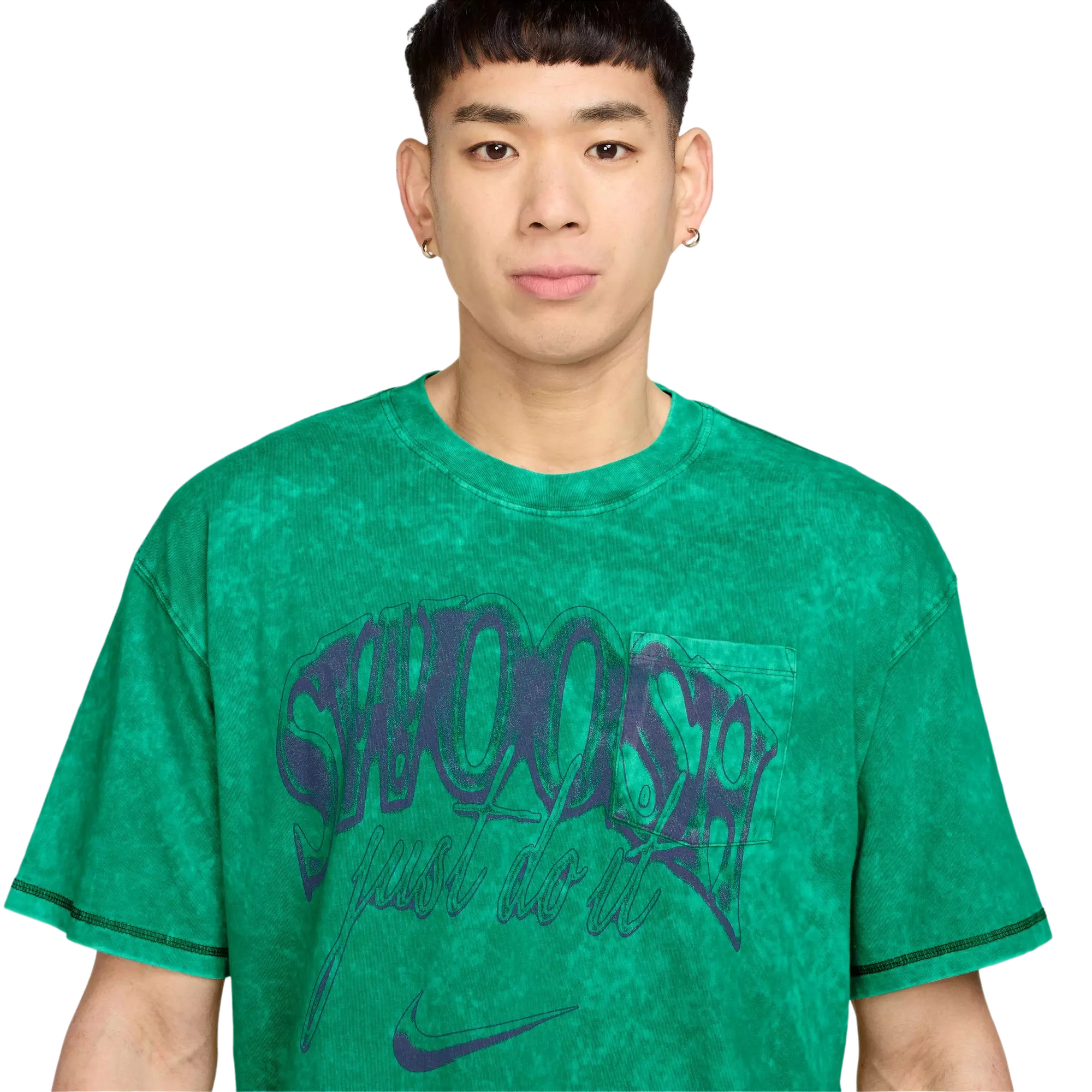 Nike Men's Max90 OC Pocket Vintage Swoosh Tee - Stadium Green - GREEN