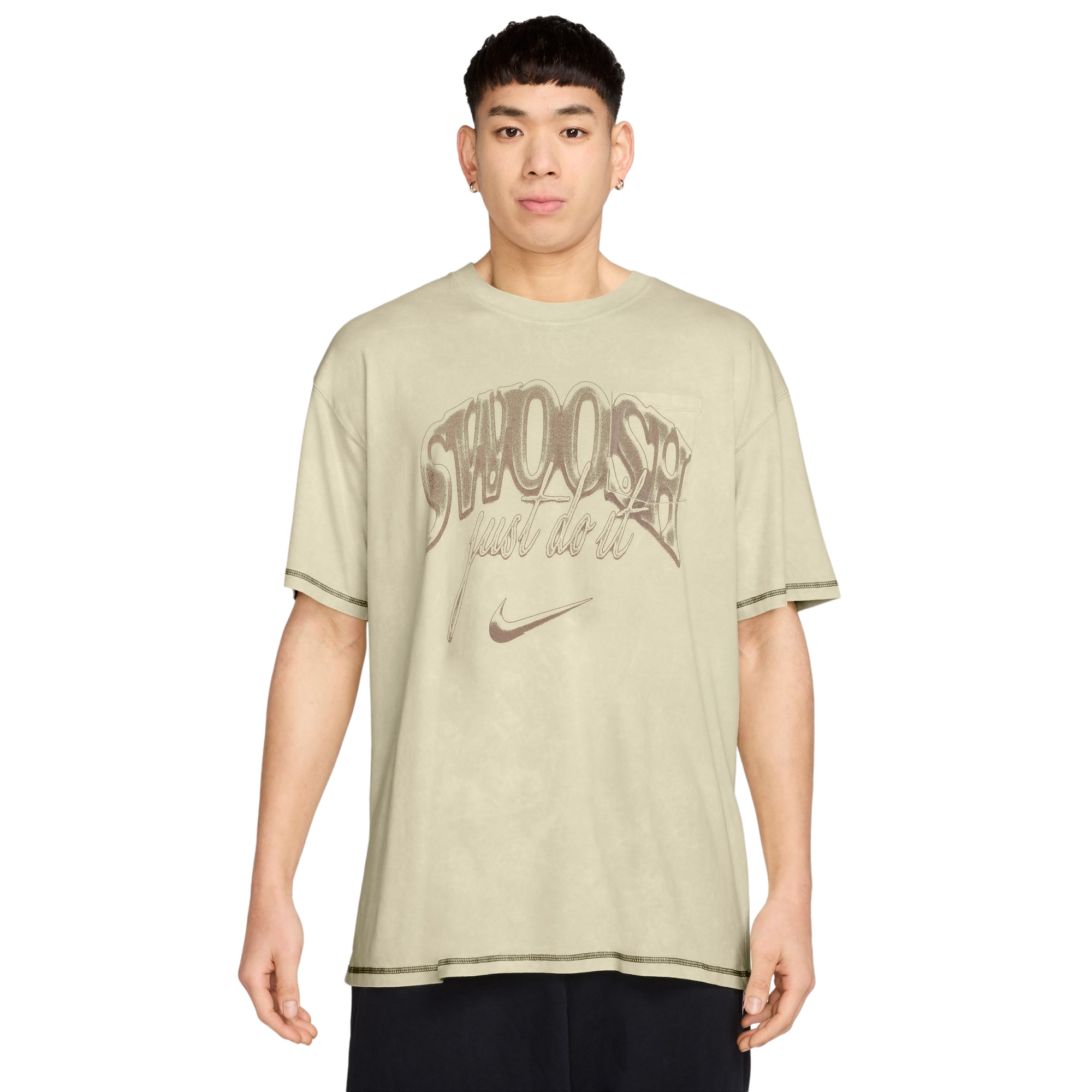 Nike Men's Max90 OC Pocket Vintage Swoosh Tee - Khaki​ - KHAKI Thumbnail View 1