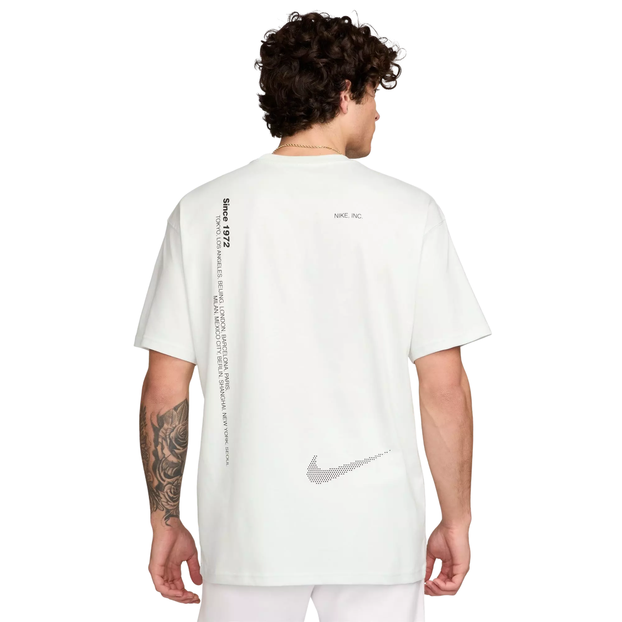 Nike Men's Max90 Swoosh Sport Tee - Summit White - WHITE