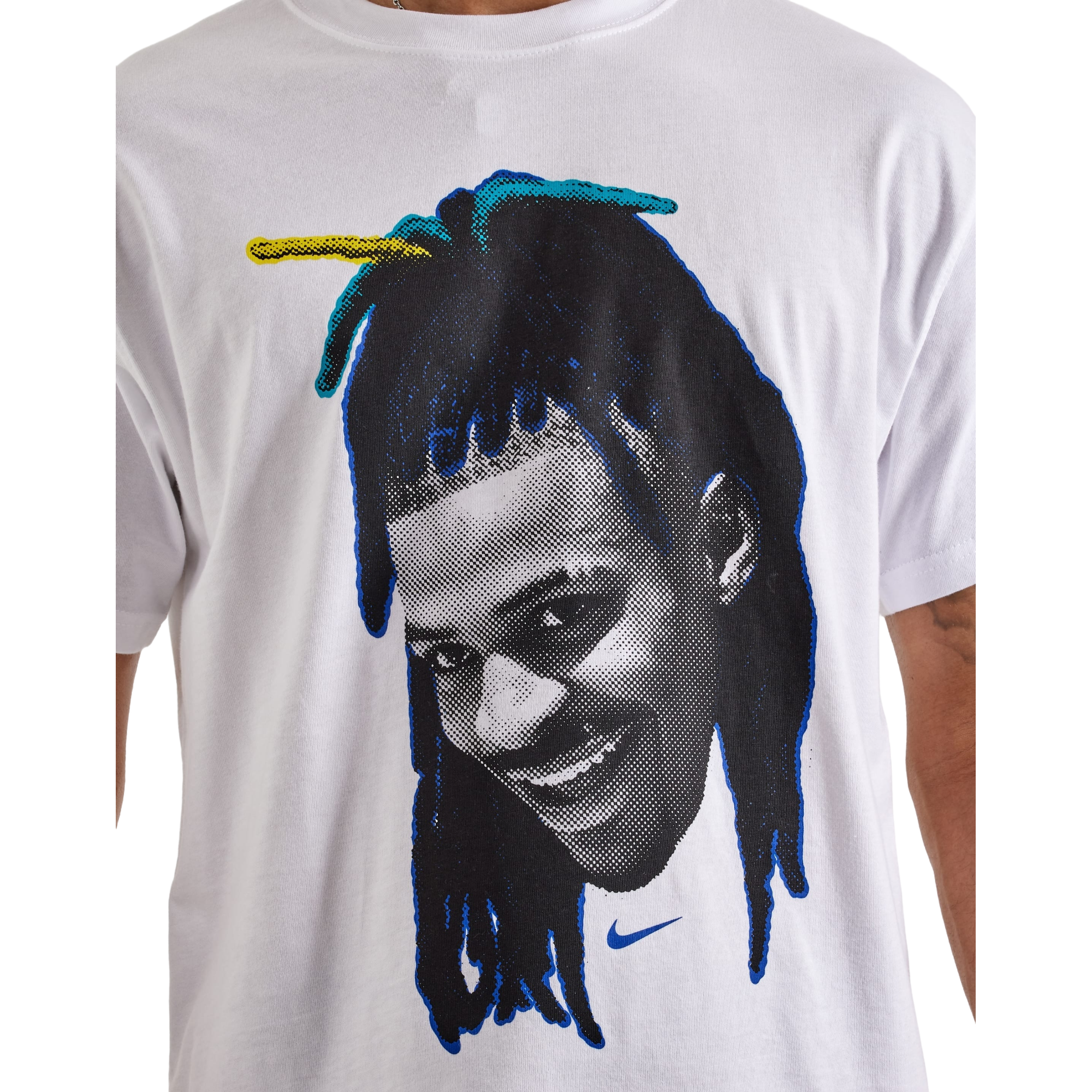 Nike Men's Ja Basketball Tee-White - WHITE Thumbnail View 3