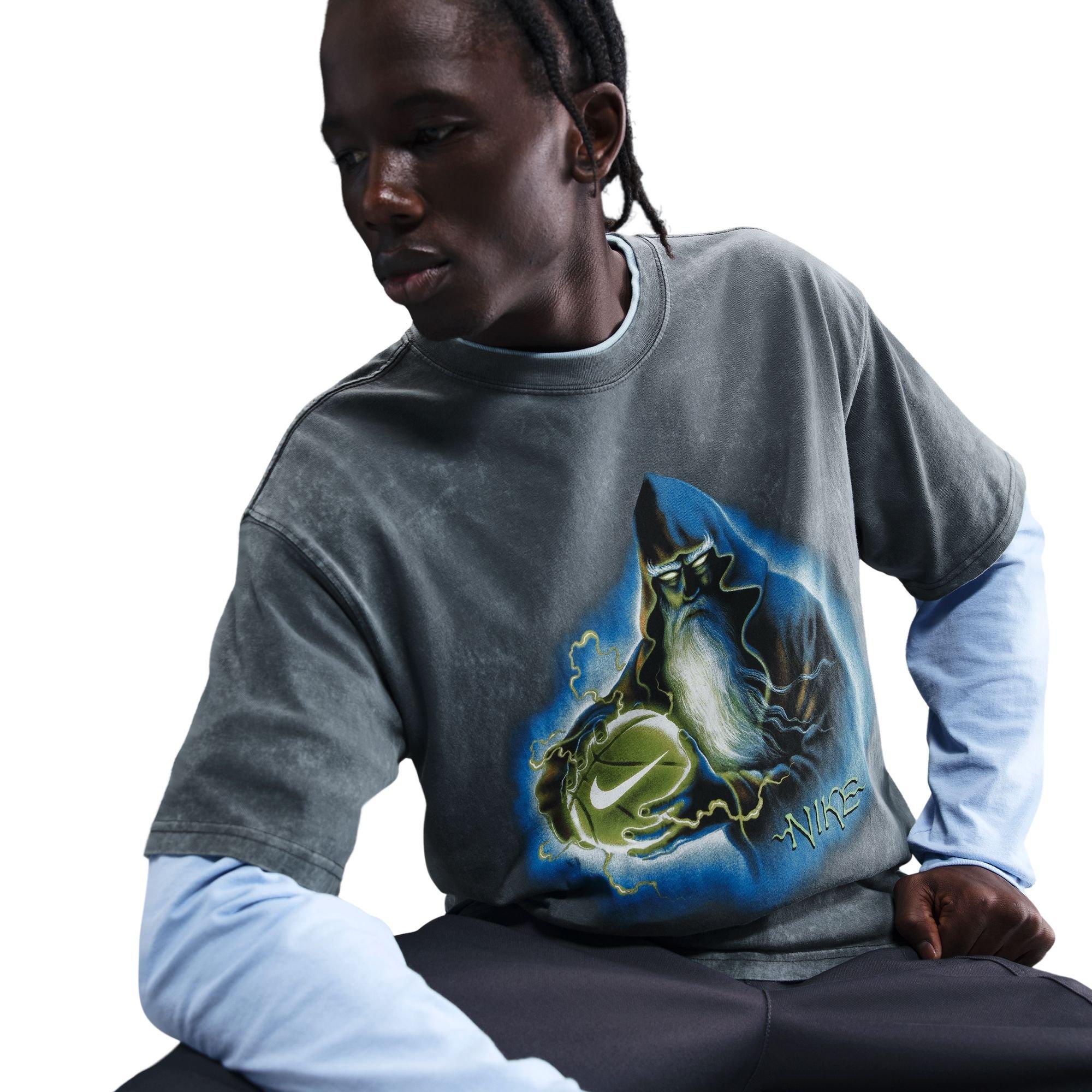 Nike Men's Max90 Fantasy Tee - Anthracite - ANTHRACITE Thumbnail View 5