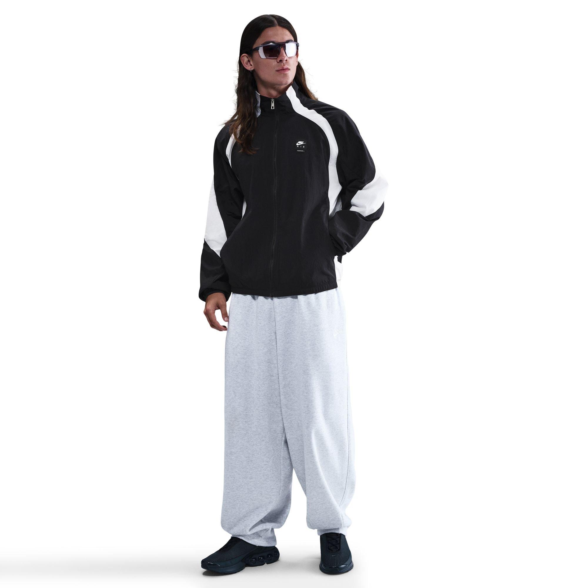 Nike Men's Air Woven Track Jacket - Black/White - BLACK/WHITE Thumbnail View 1