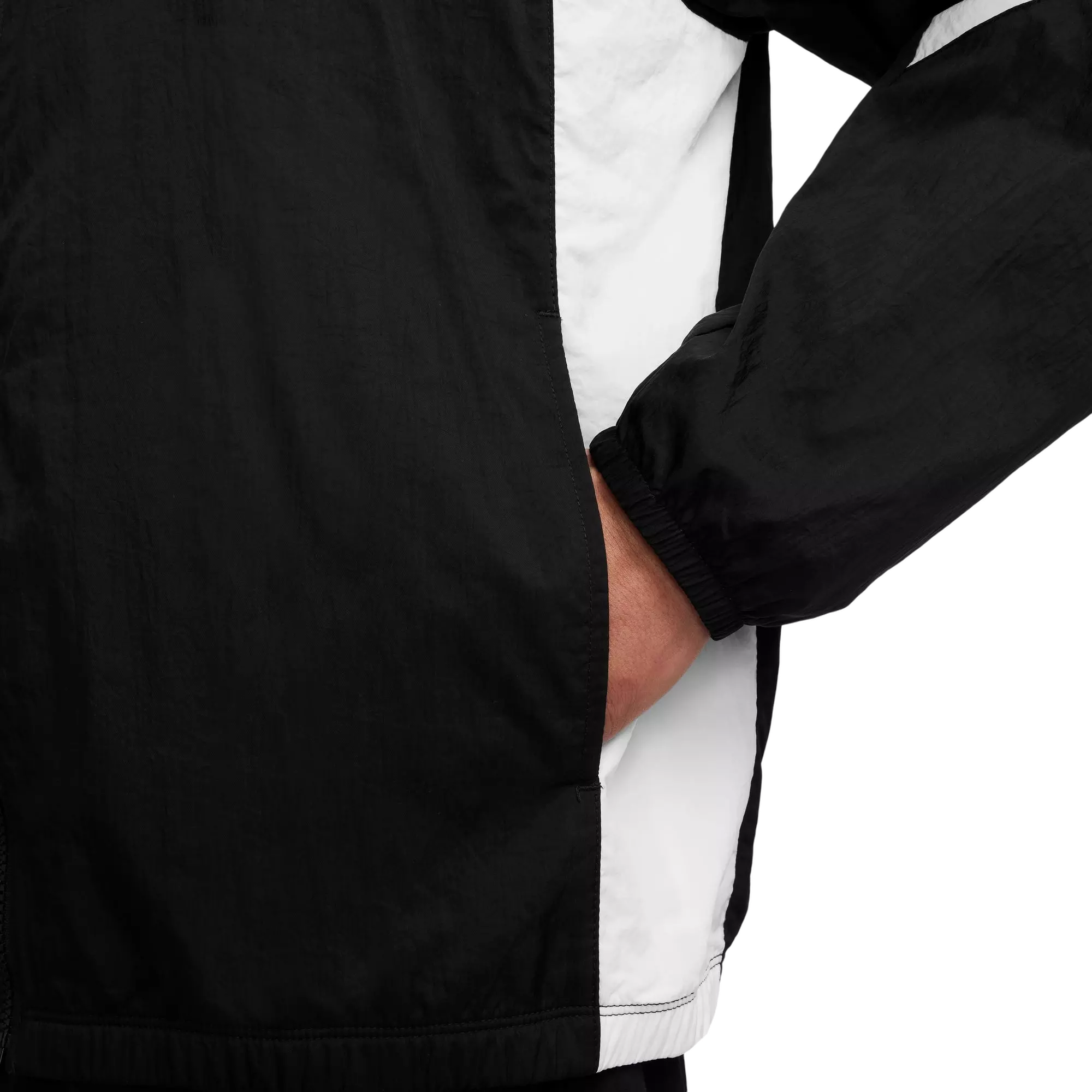 Nike Men's Air Woven Track Jacket - BLACK/WHITE