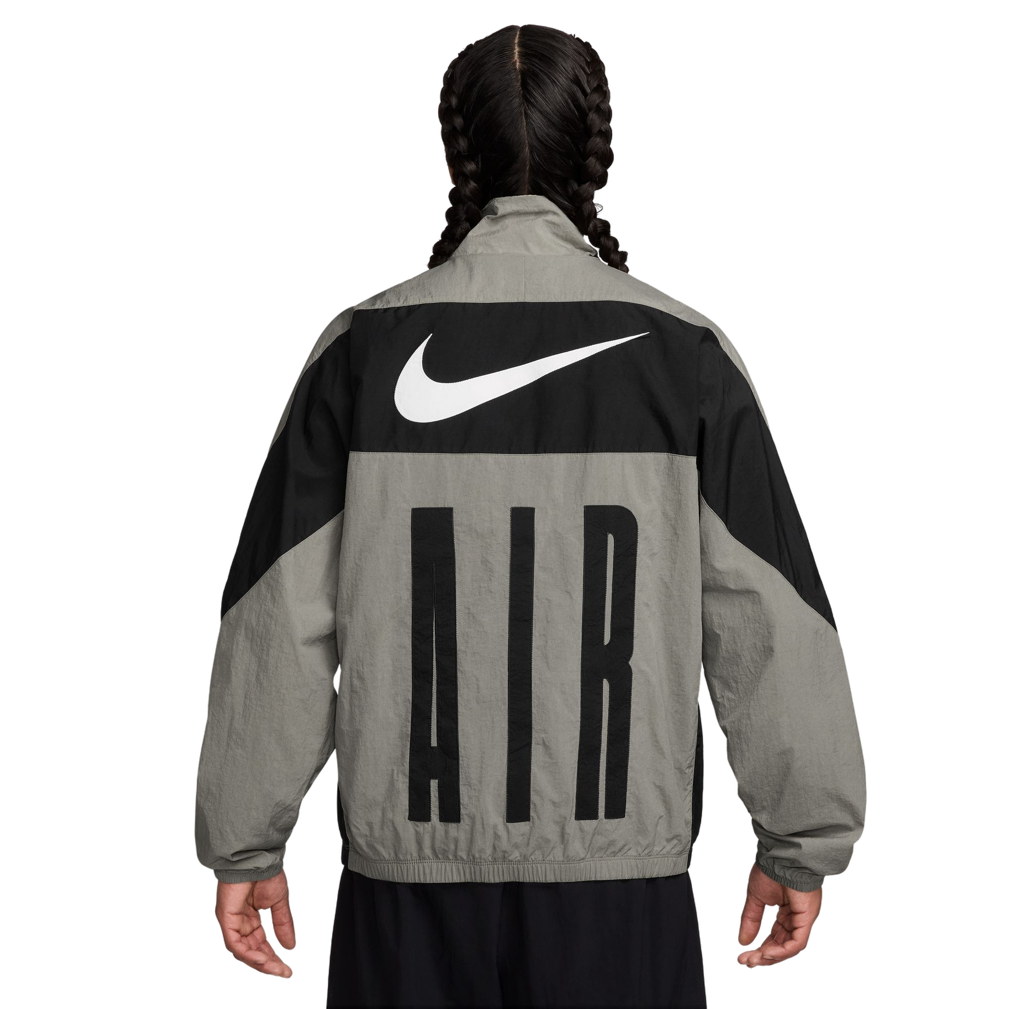 Nike Men's Air Woven Track Jacket - Green - GREEN Thumbnail View 2