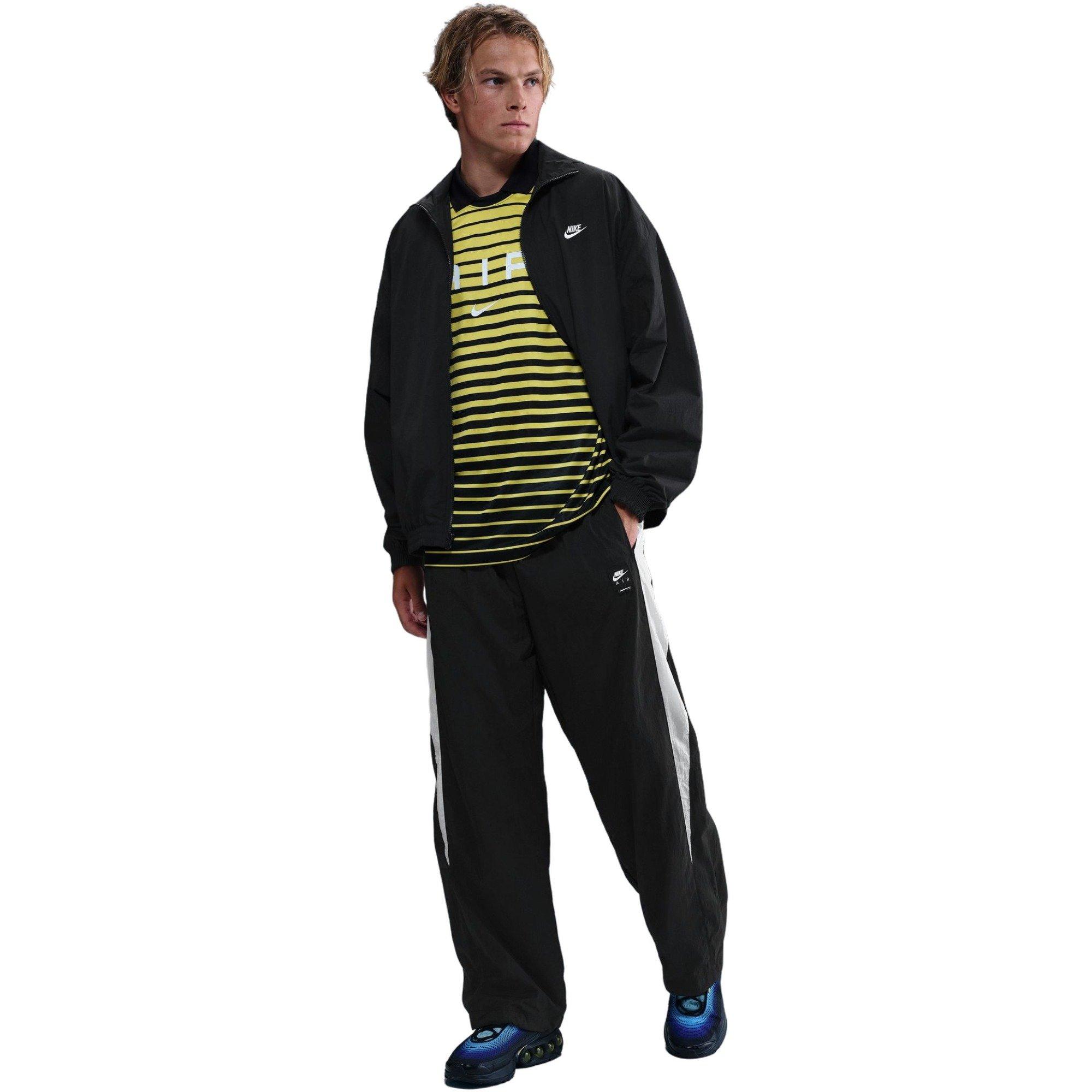 Nike Men's Air Woven Track Pants - BLACK/WHITE Thumbnail View 1