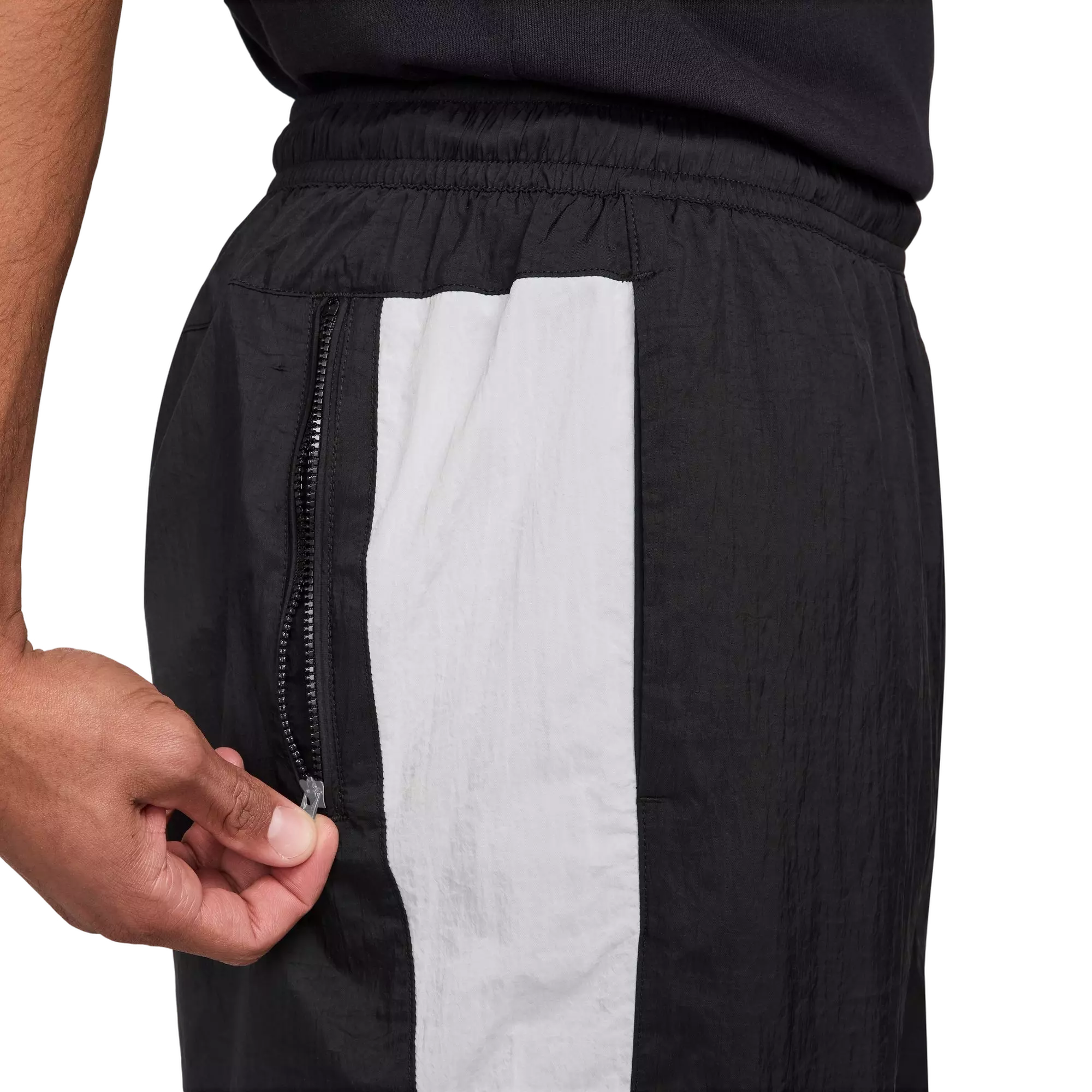 Nike Men's Air Woven Track Pants - BLACK/WHITE