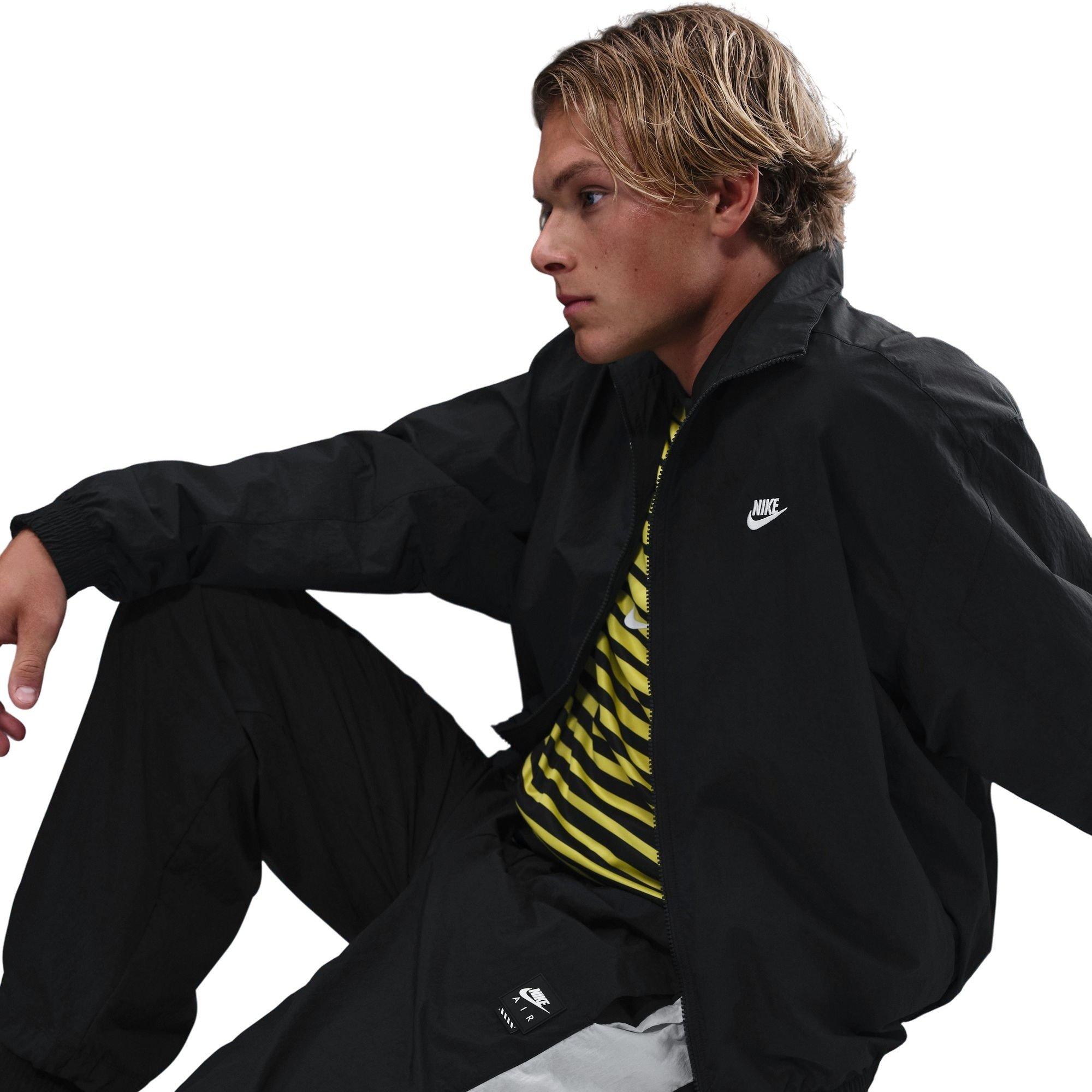 Nike Men's Air Woven Track Pants - BLACK/WHITE Thumbnail View 5