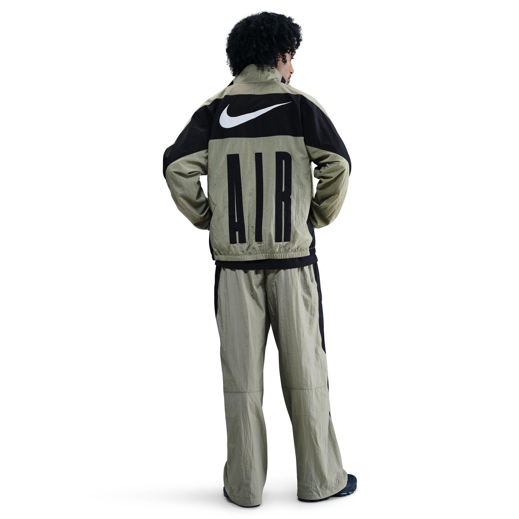 Nike Men's Air Woven Track Pants - Green - GREEN Thumbnail View 2