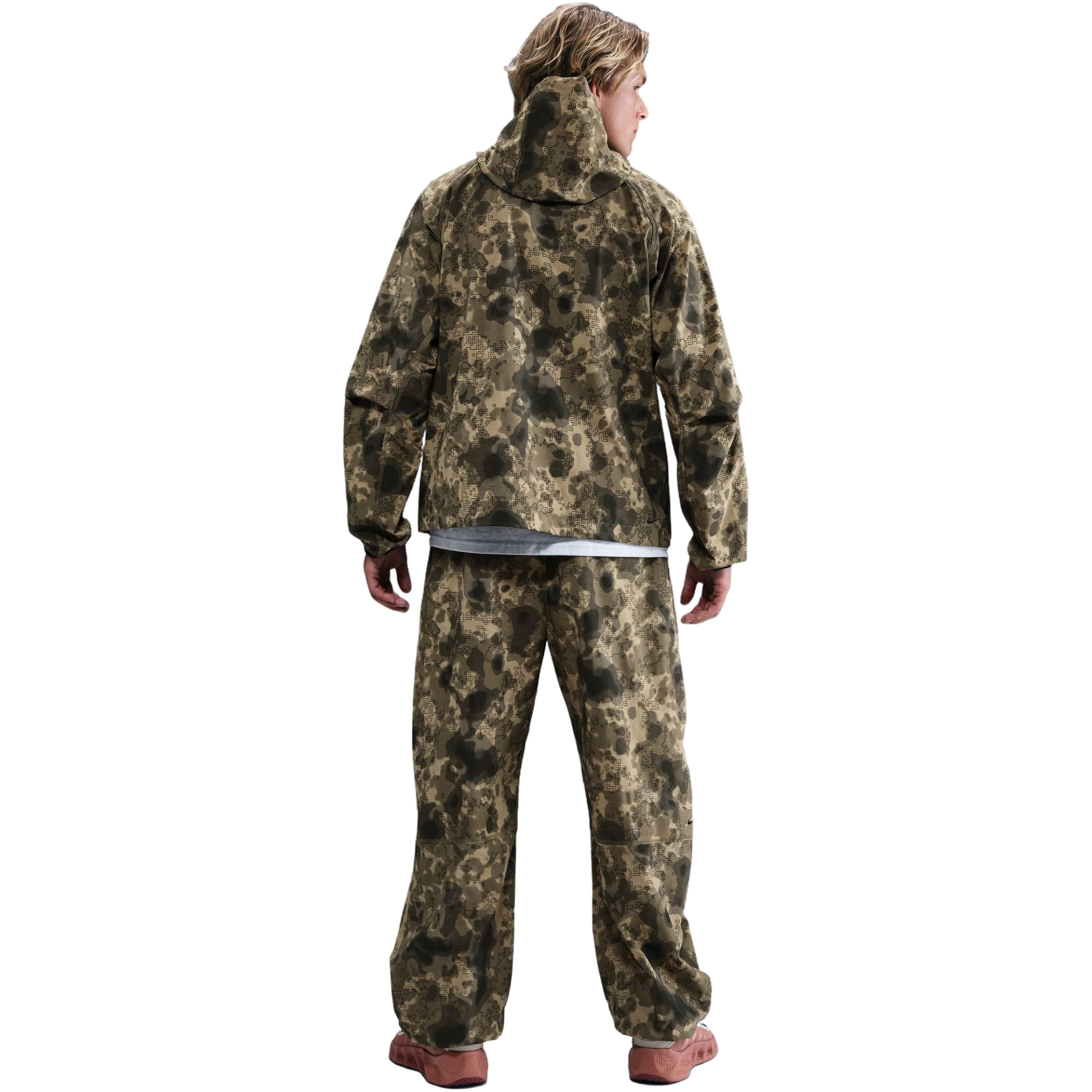 Nike Men's Tech Oversized Woven Pants - OLIVE/BLACK Thumbnail View 2