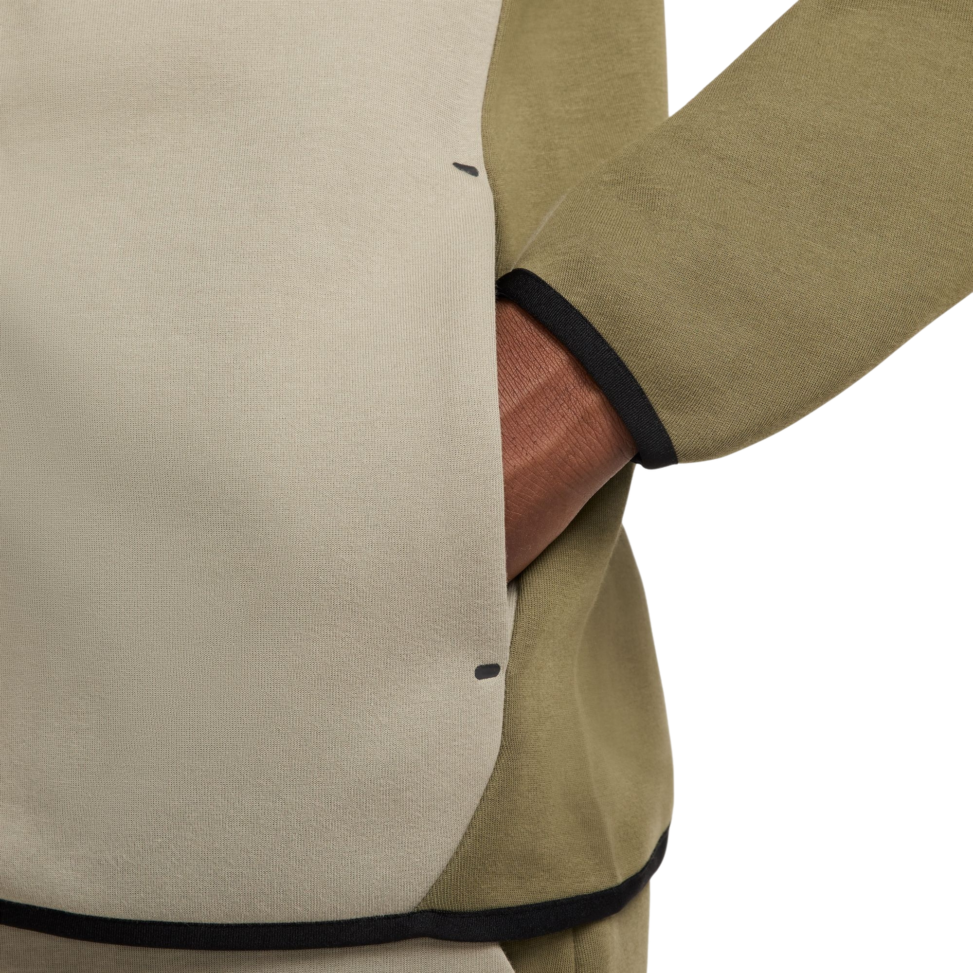 Nike Men's Tech Full-Zip Windrunner Jacket - OLIVE Thumbnail View 9