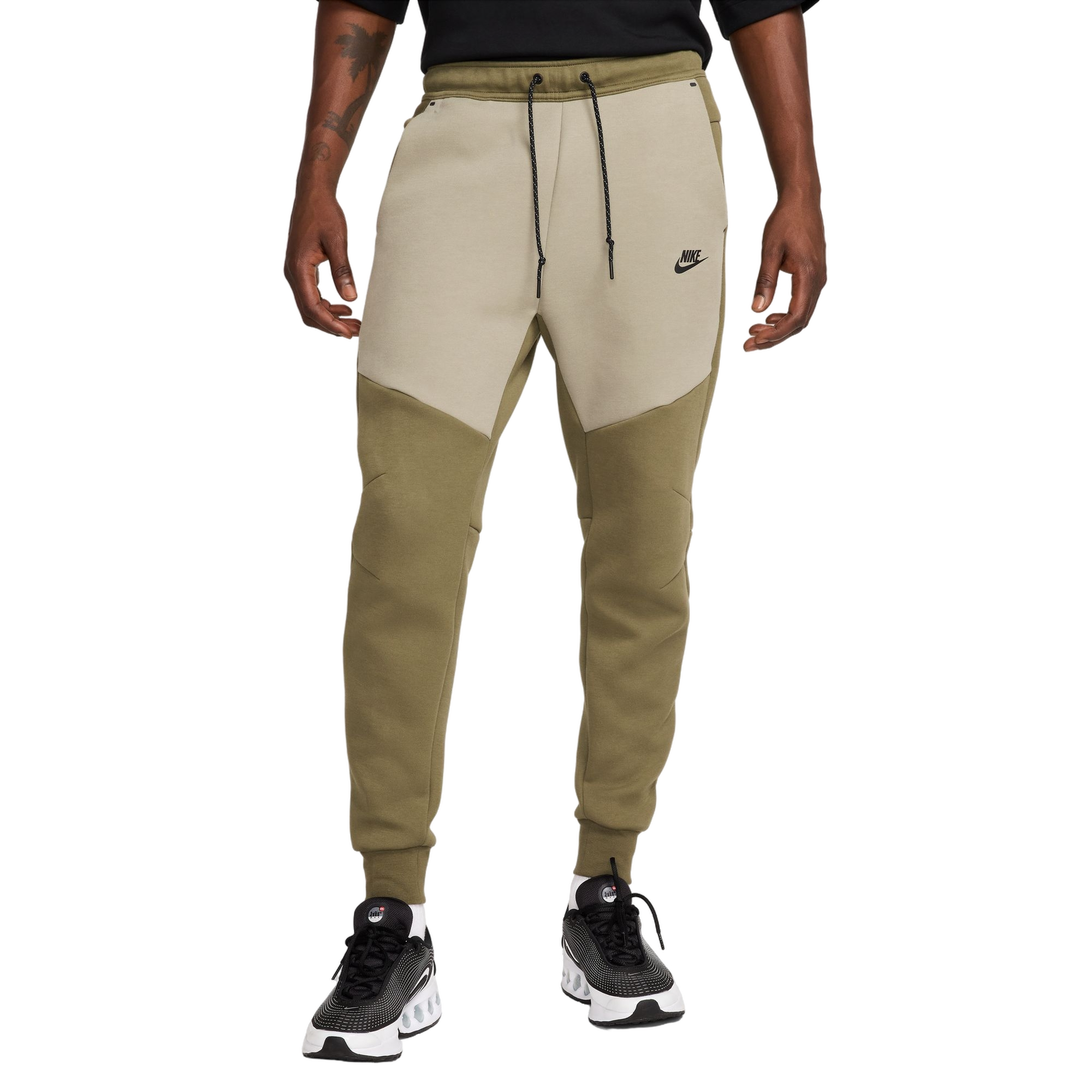 Nike Men's Tech Fleece Joggers-Olive - OLIVE Thumbnail View 1