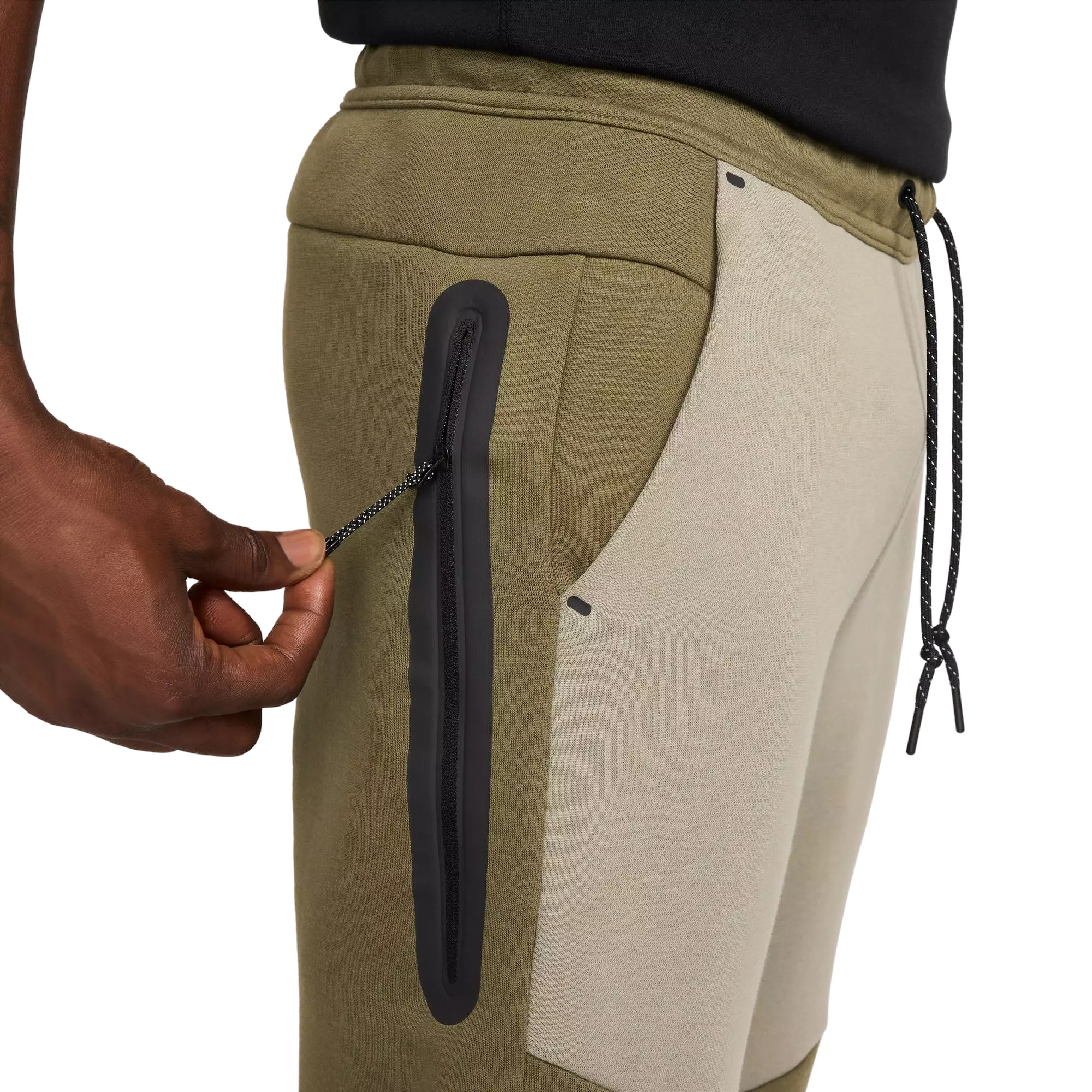 Nike Men's Tech Fleece Joggers-Olive - OLIVE