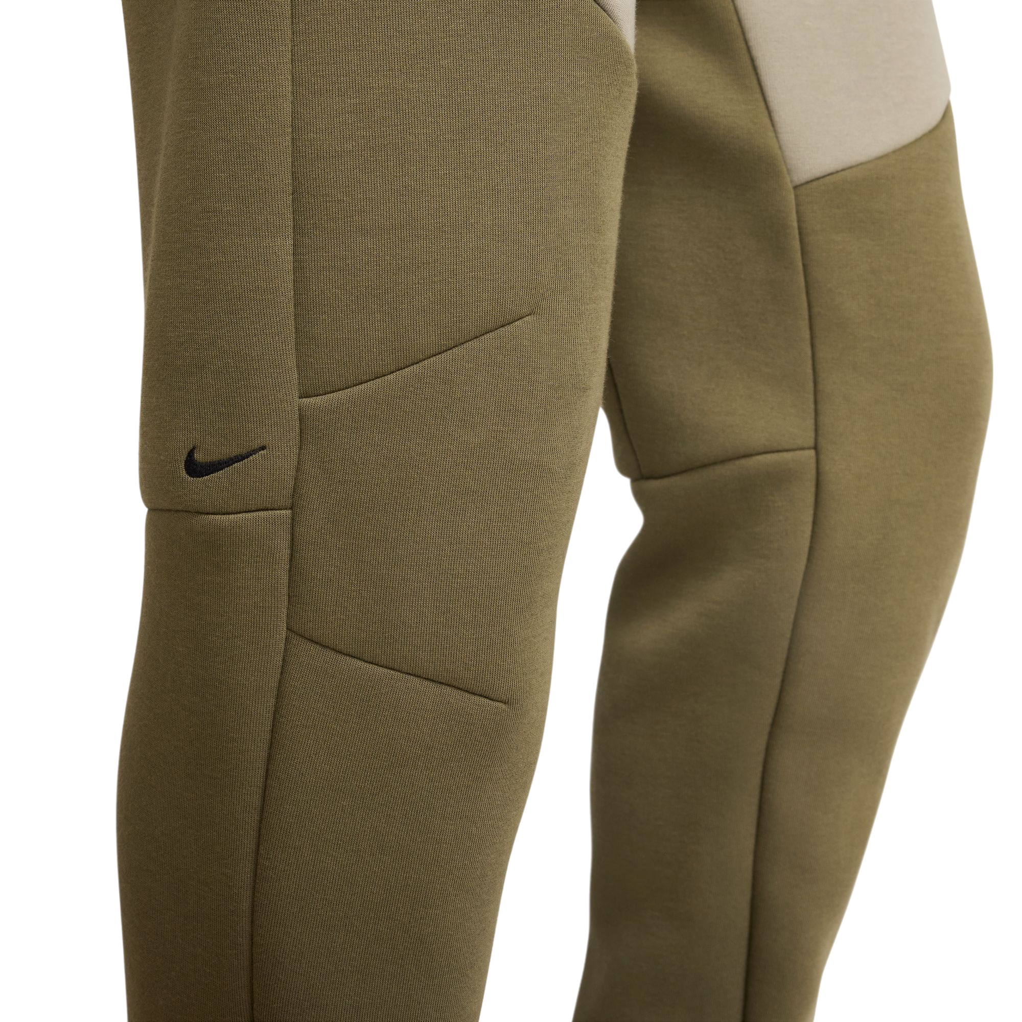 Nike Men's Tech Fleece Joggers-Olive - OLIVE Thumbnail View 6