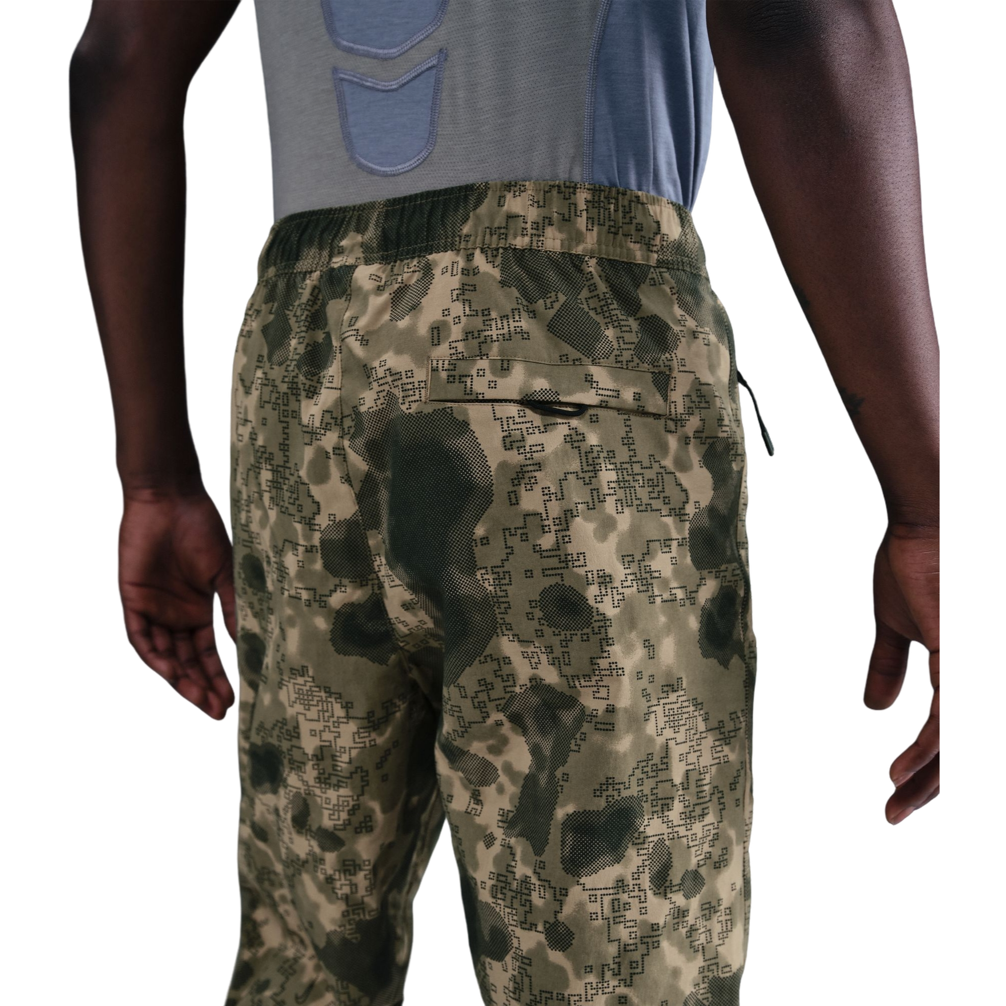 Nike Men's Tech Woven Joggers - OLIVE/BLACK Thumbnail View 4