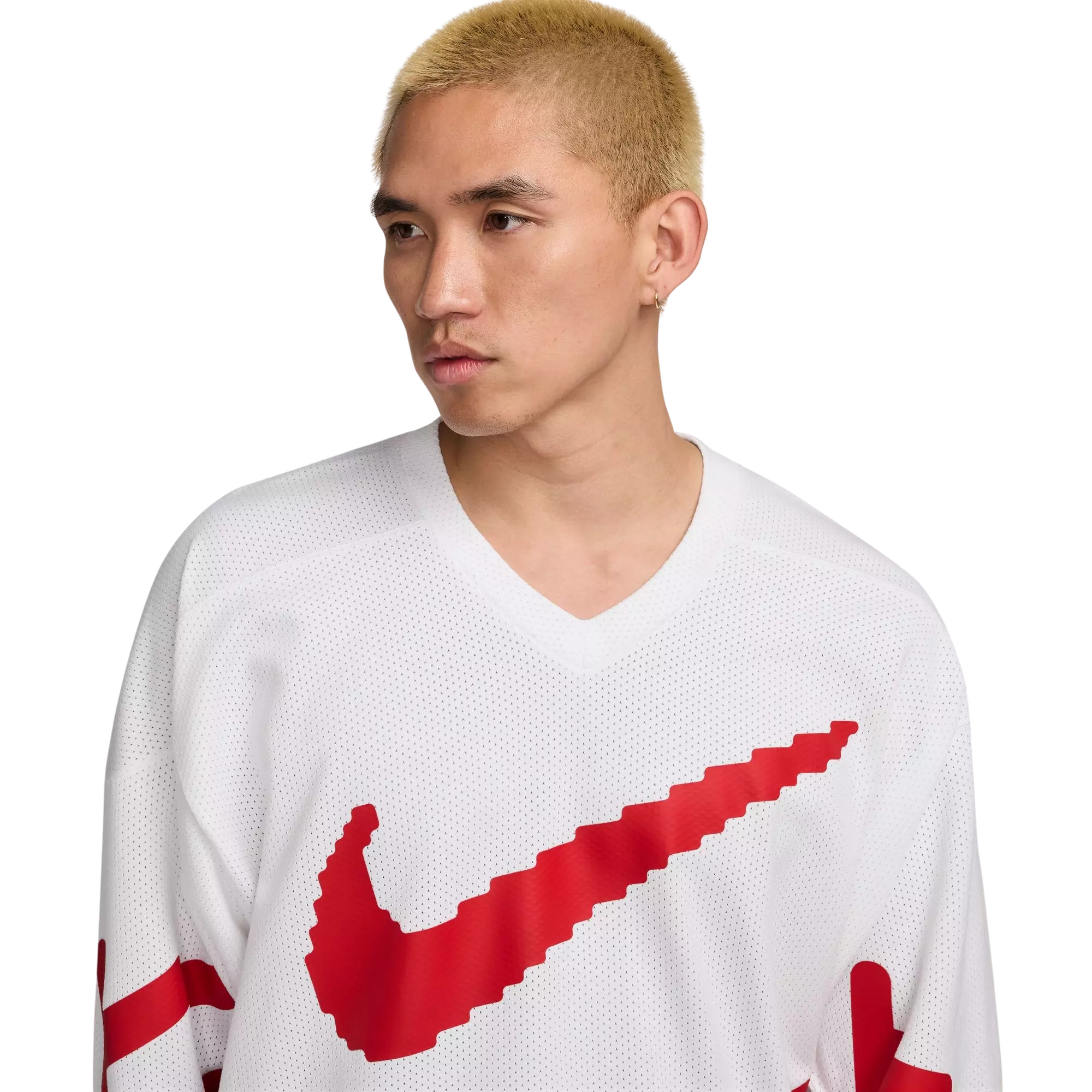 Nike Men's Sportswear Club Hockey Jersey - WHITE/RED