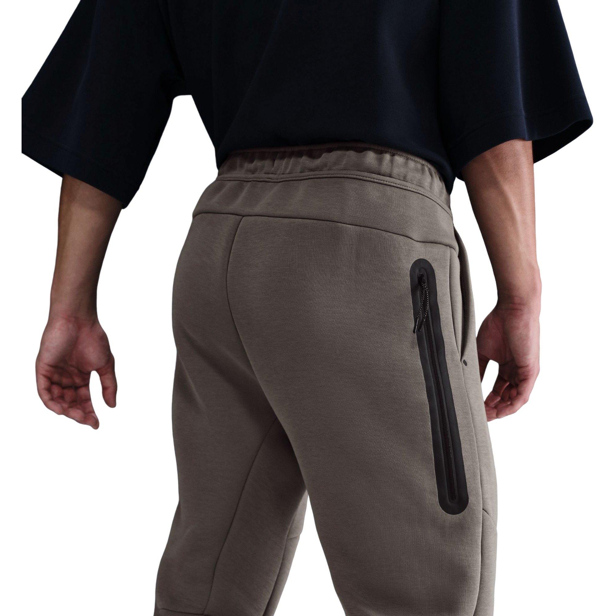 Nike Men's Tech Fleece Joggers - Cave Stone - BROWN Thumbnail View 4