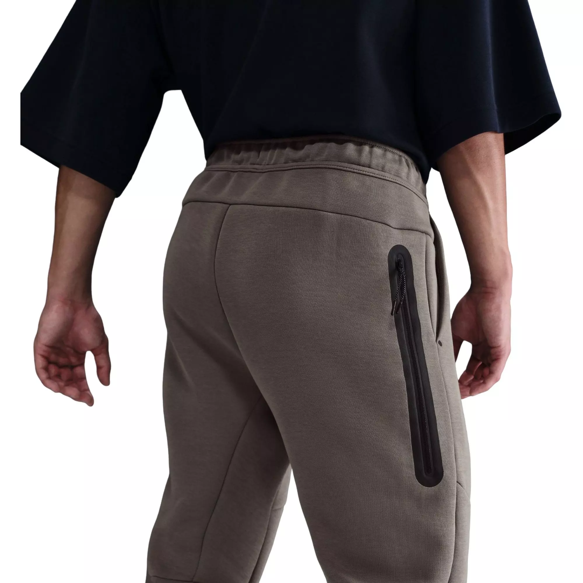 Nike Men's Tech Fleece Joggers-Cave Stone - BROWN