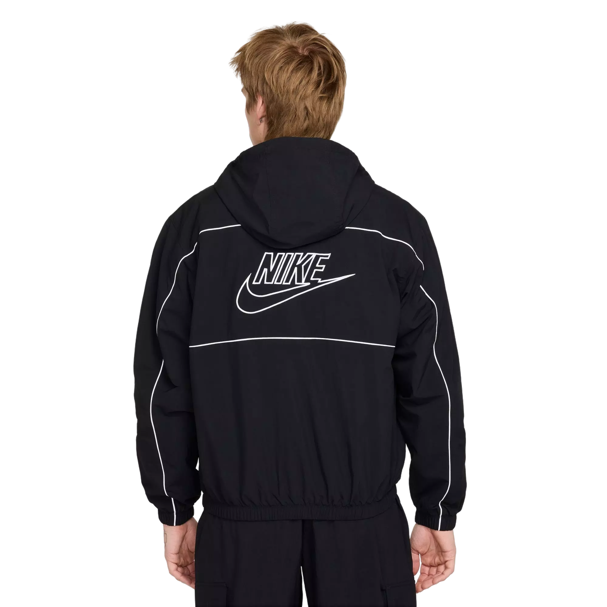 Nike Men's Club Hooded Jacket - BLACK
