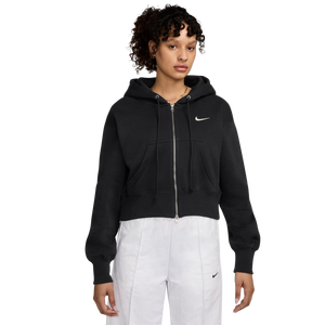 Nike Women's Sportswear Phoenix Fleece Loose Full-Zip Crop Jacket