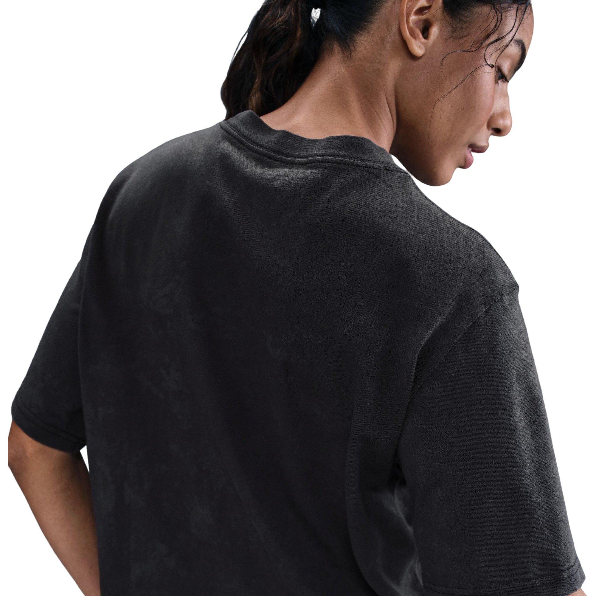 Nike Women's Short-Sleeve Basketball Tee-Black/Teal - BLACK/TEAL Thumbnail View 6