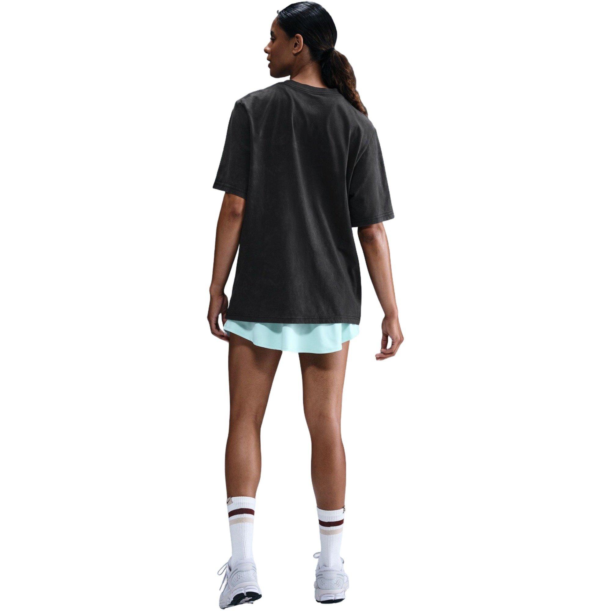 Nike Women's Short-Sleeve Basketball Tee-Black/Teal - BLACK/TEAL Thumbnail View 8