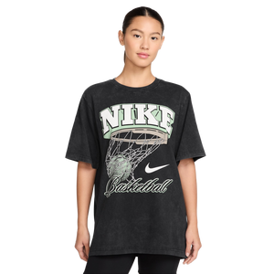 Nike Women's Short-Sleeve Basketball Tee-Black/Teal