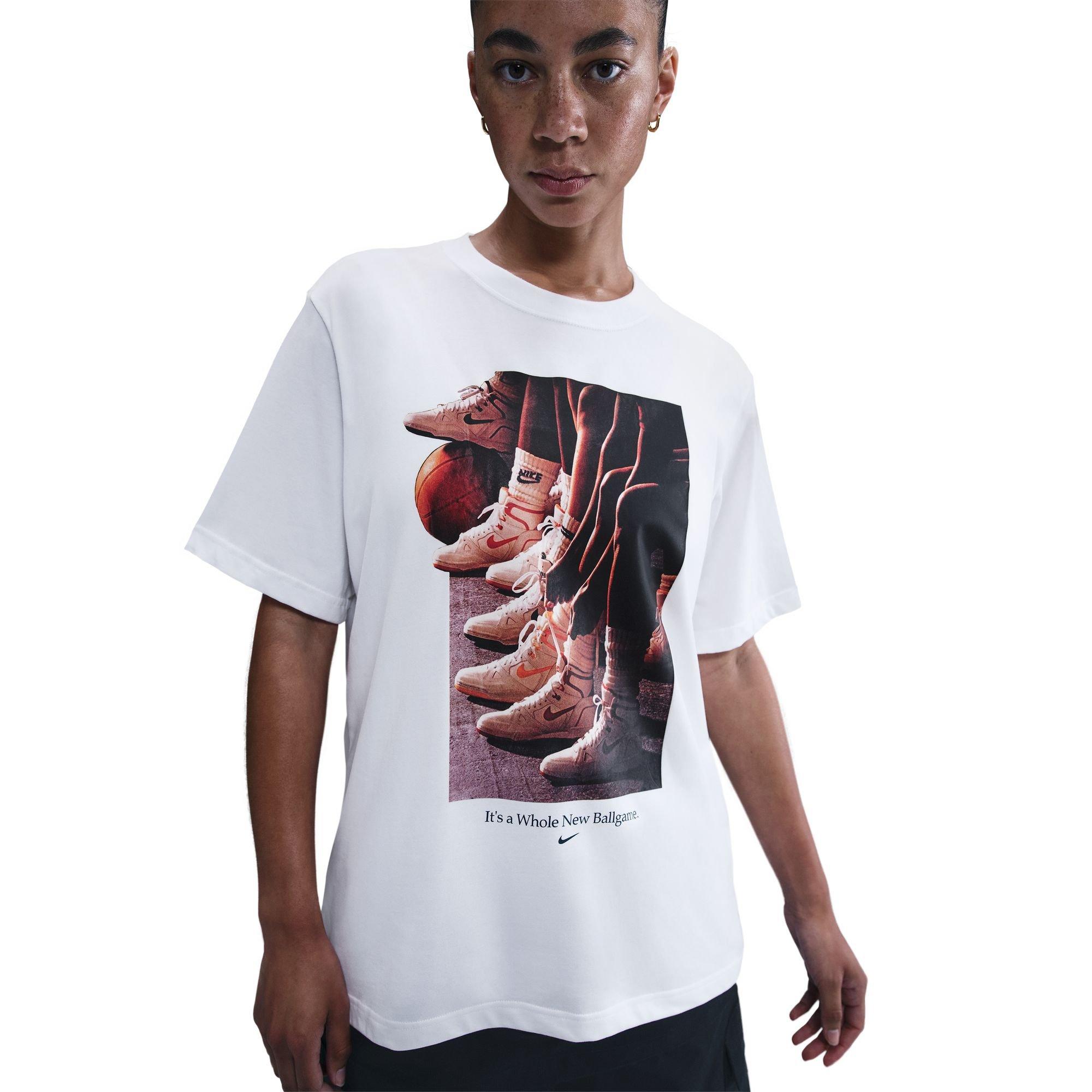 Nike Women's Basketball Short-Sleeve Tee - WHITE Thumbnail View 3