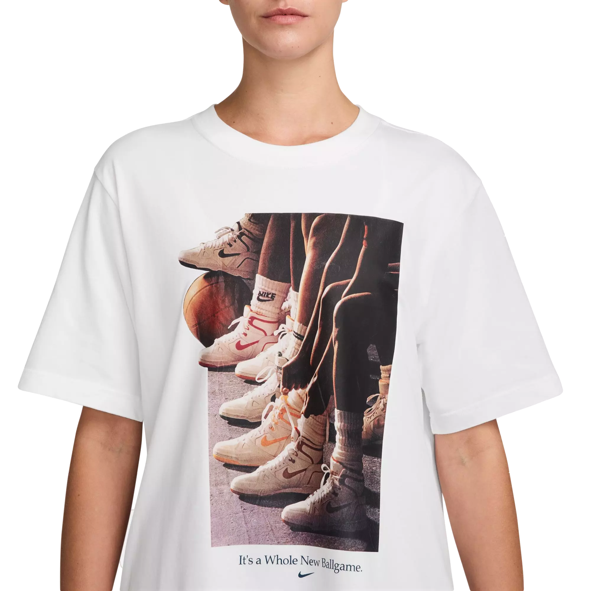 Nike Women's Basketball Short-Sleeve Tee - WHITE