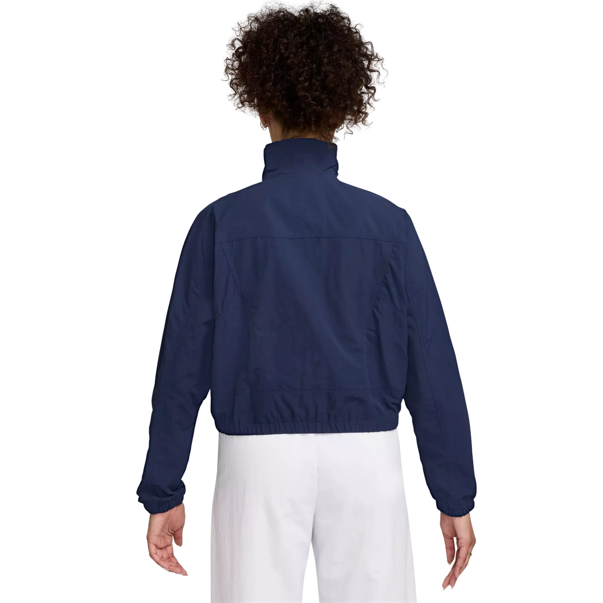 Nike Women's Sportswear Everything Wovens Oversized Repel UV Protection Jacket - NAVY