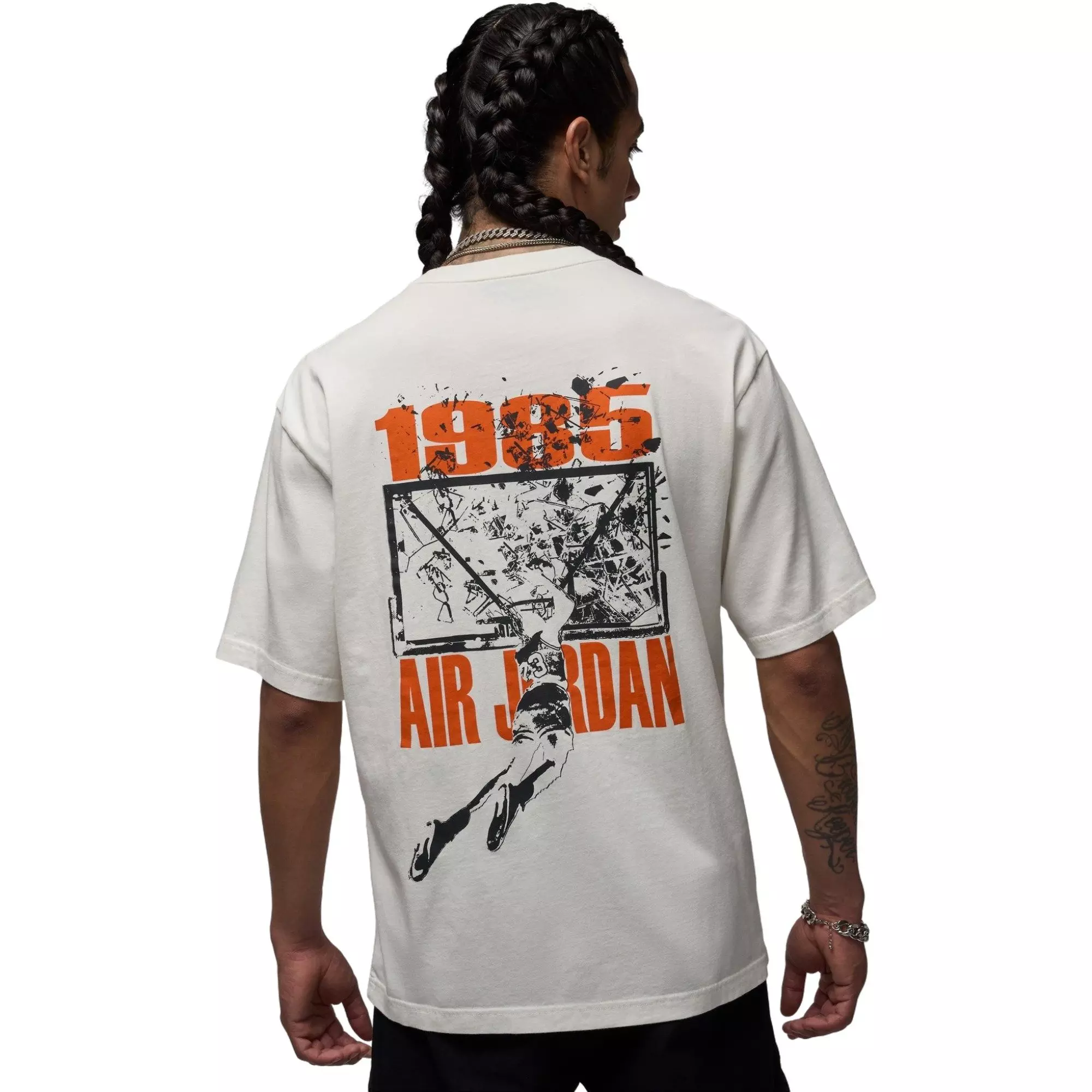 Jordan Men's Brooklyn Oversized Graphic Tee - SAIL
