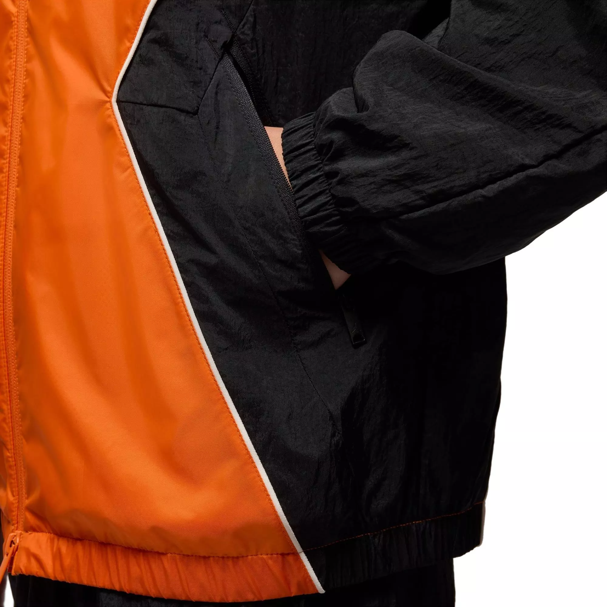 Jordan Men's Brooklyn Hooded Draft Jacket - ORANGE