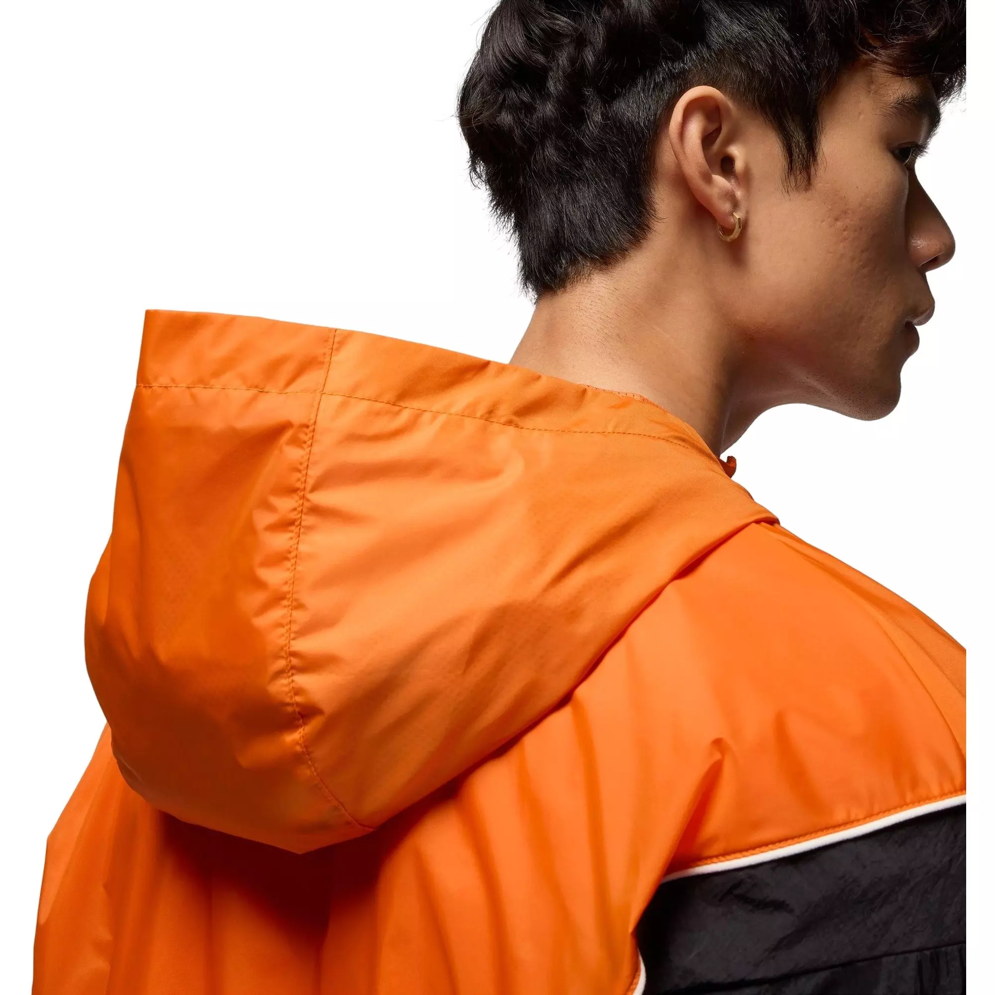 Jordan Men's Brooklyn Hooded Draft Jacket - ORANGE