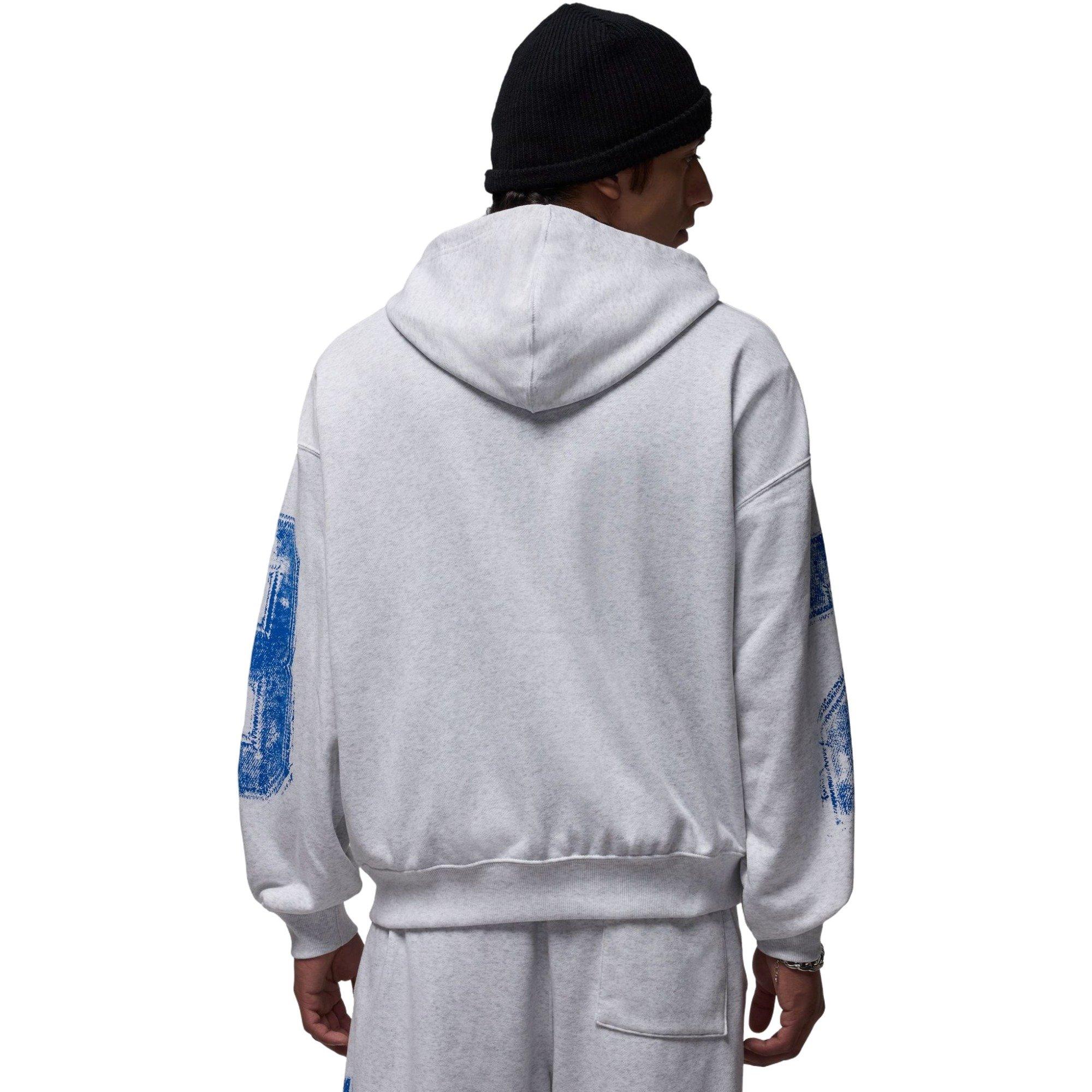 Jordan Men's Brooklyn Collegiate Pullover Hoodie - GREY Thumbnail View 2