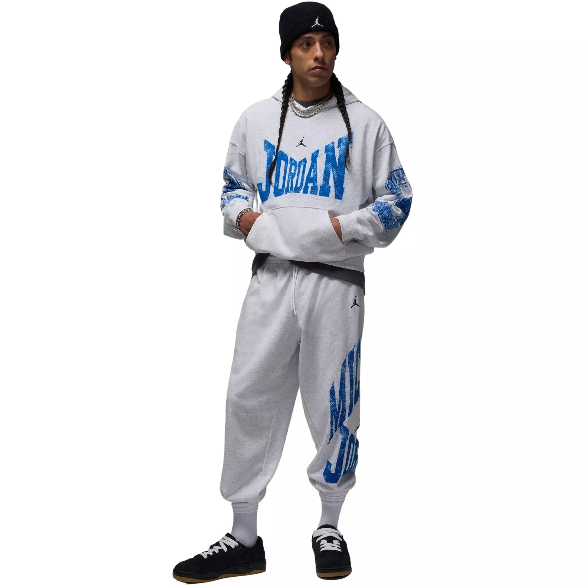 Jordan Men's Brooklyn Collegiate Pullover Hoodie - GREY