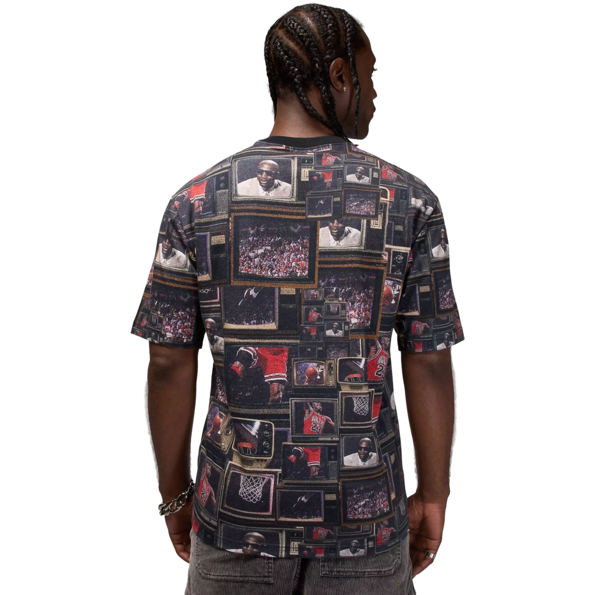 Jordan Men's Brooklyn Printed Tee - BLACK